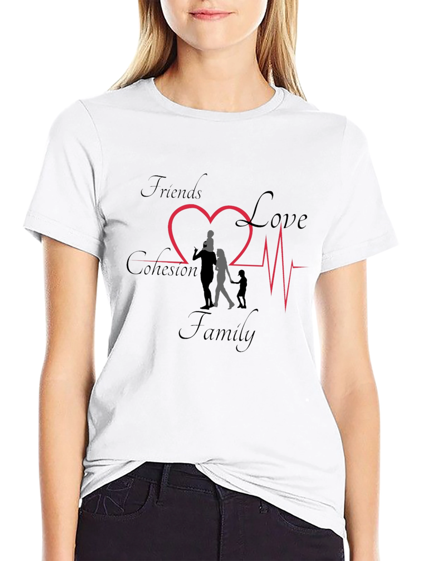 Black Family Love Cohesion Friends Tee view 9