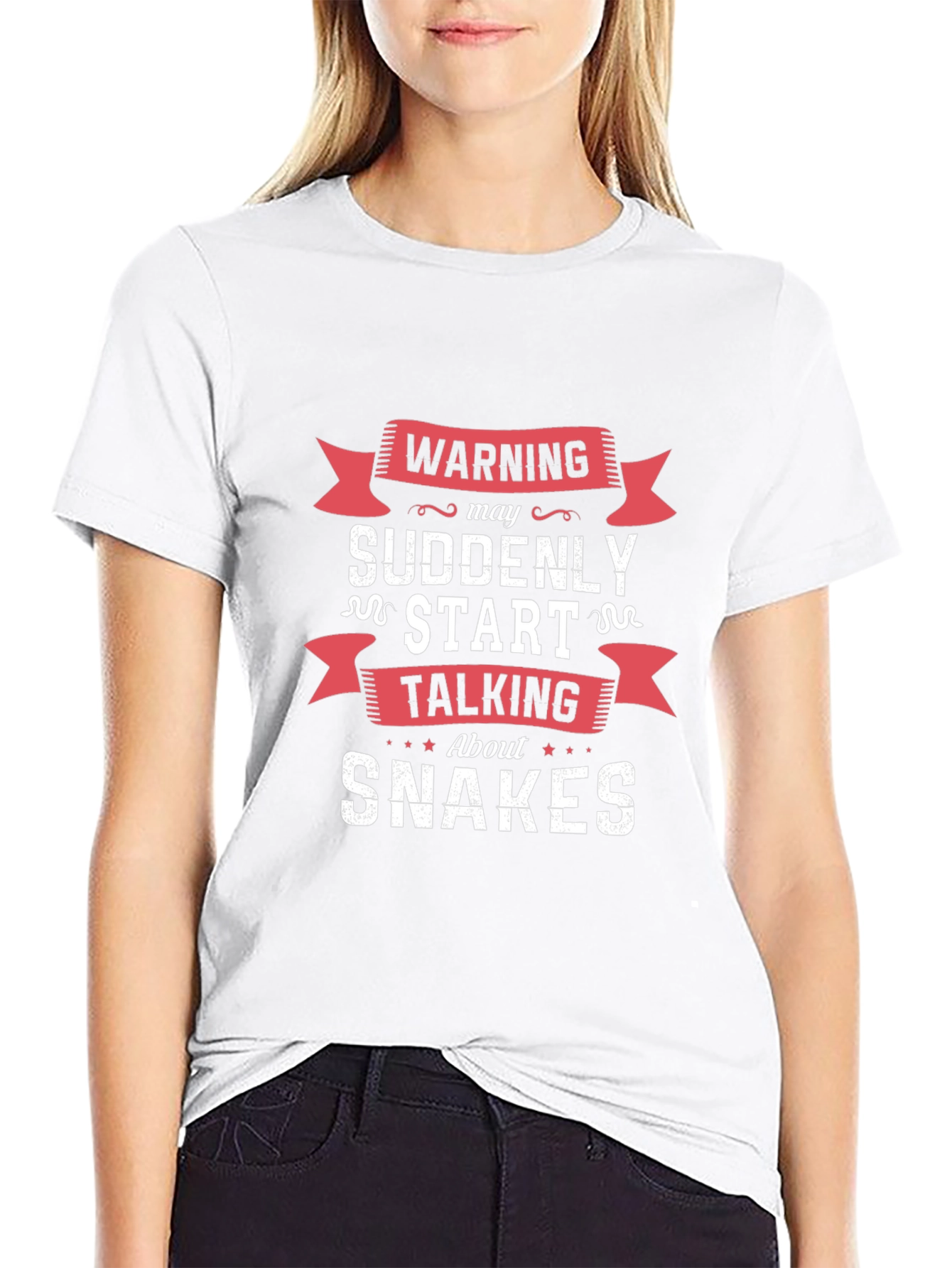 Black Warning May Suddenly Start Talking About Snakes T-Shirt view 9
