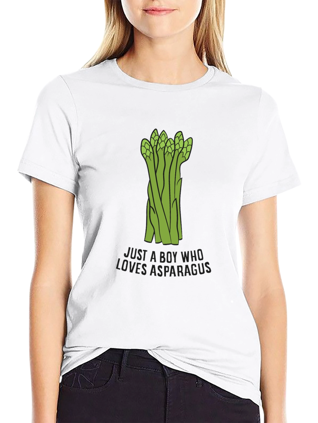 Black Asparagus Lover Men's Black T-Shirt - Funny Foodie Tee view 9