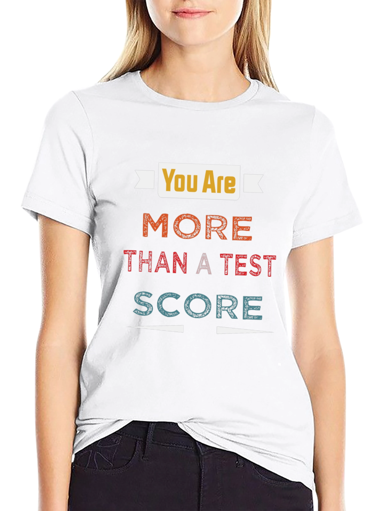 Black You Are More Than A Test Score - Graphic T-Shirt view 9