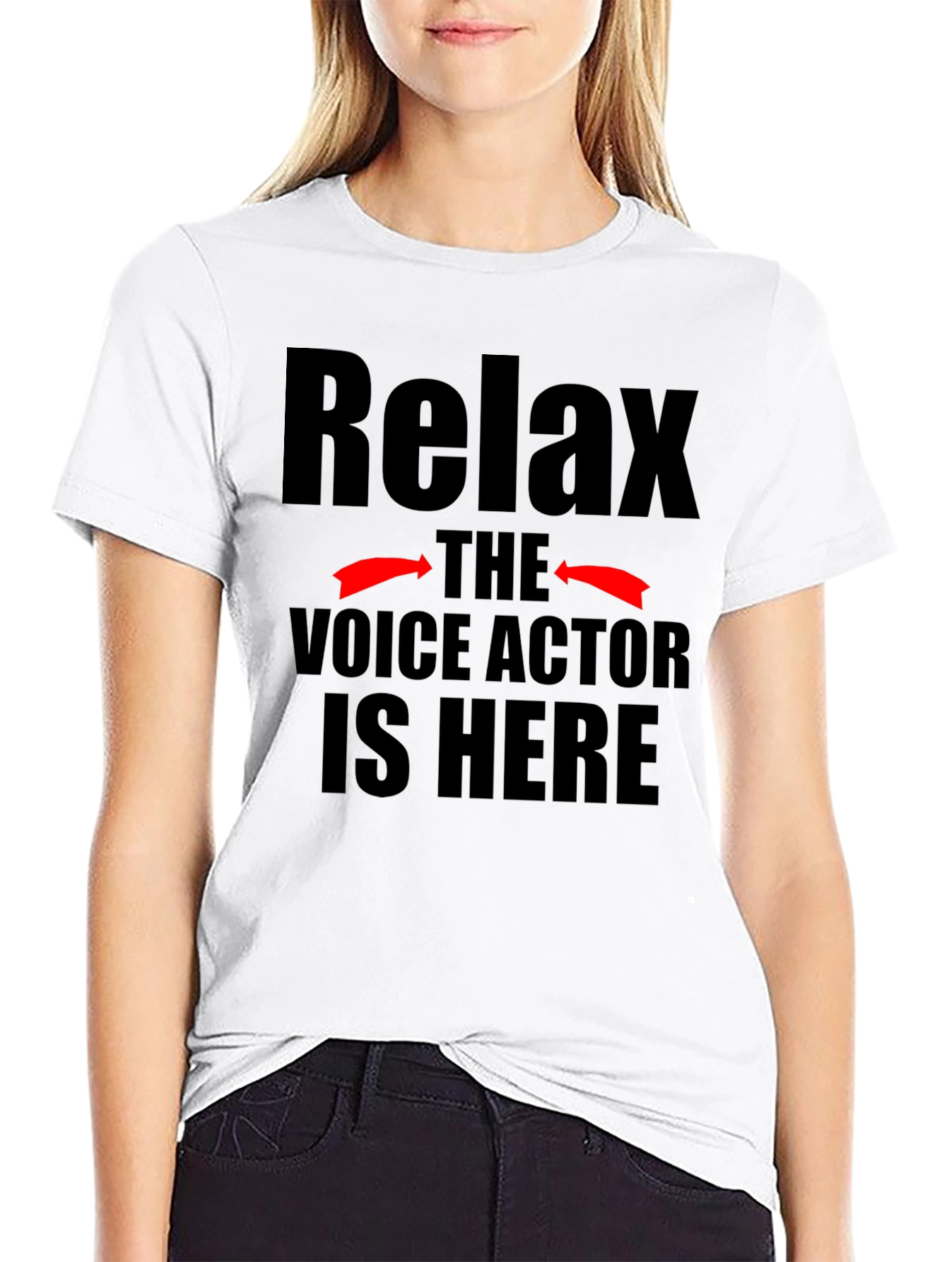 Black Relax Voice Actor T-Shirt, Funny Gift view 9