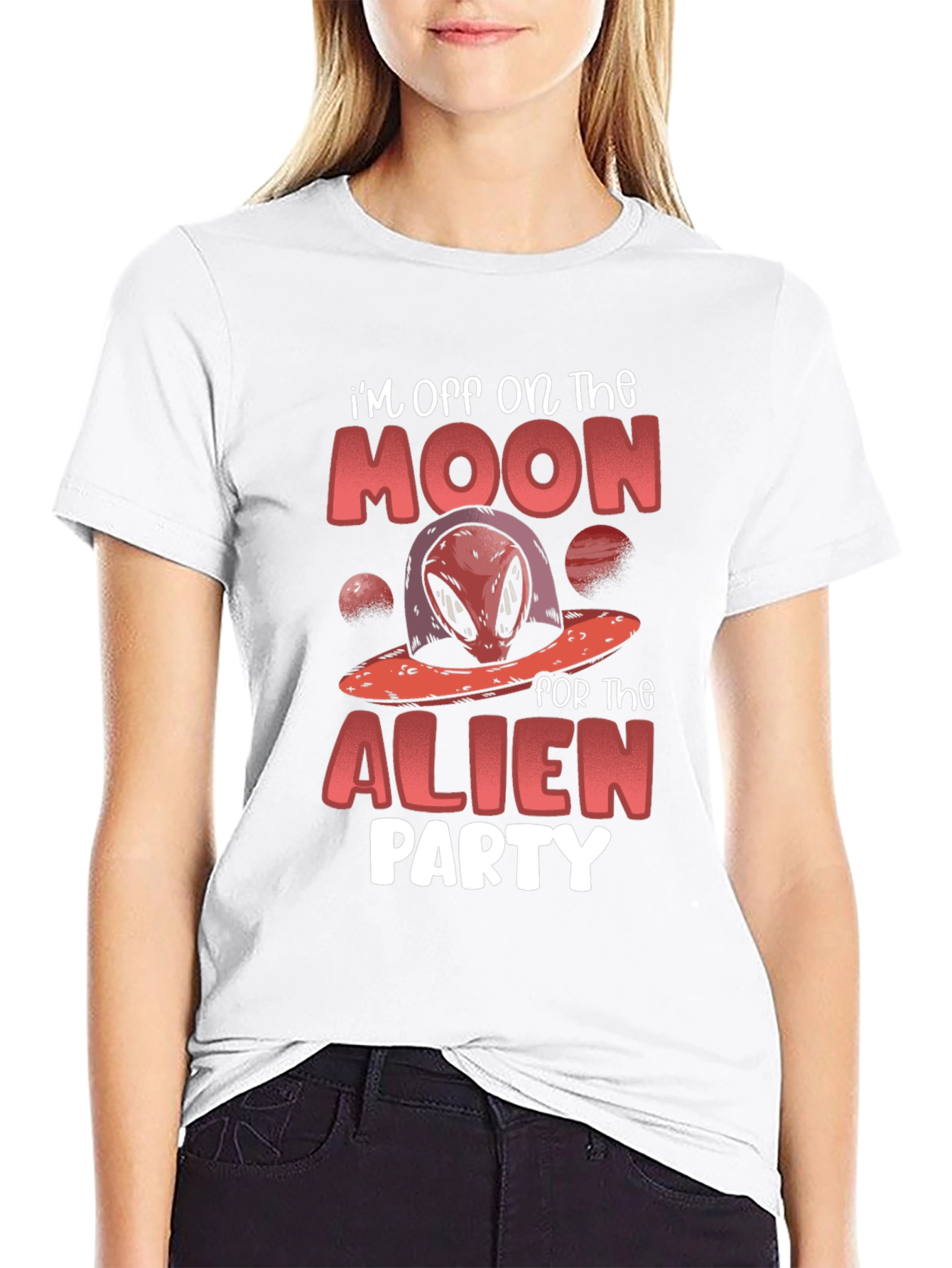 Black Alien Party T-Shirt view 9