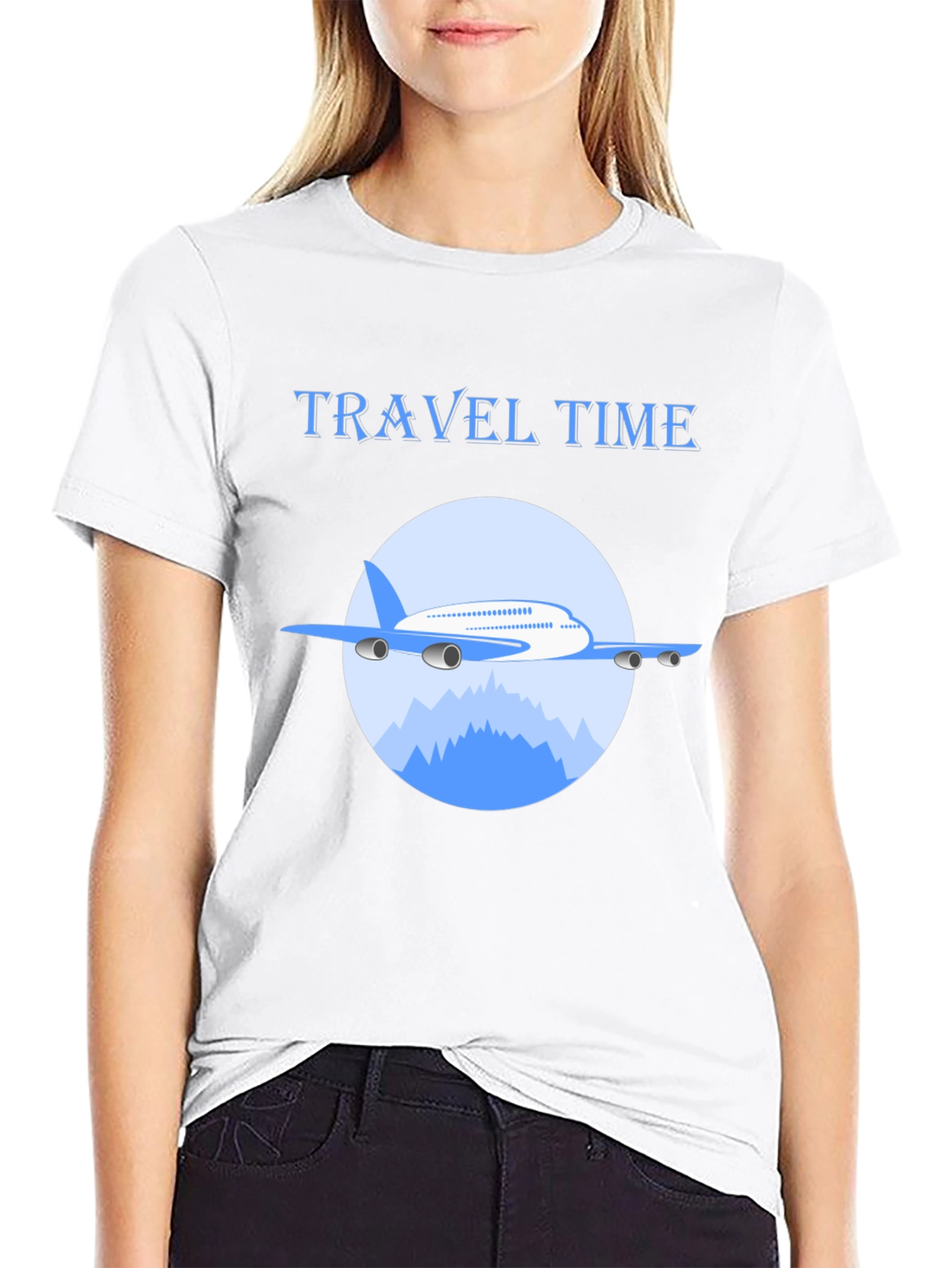 Black Travel Time Graphic Tee view 9