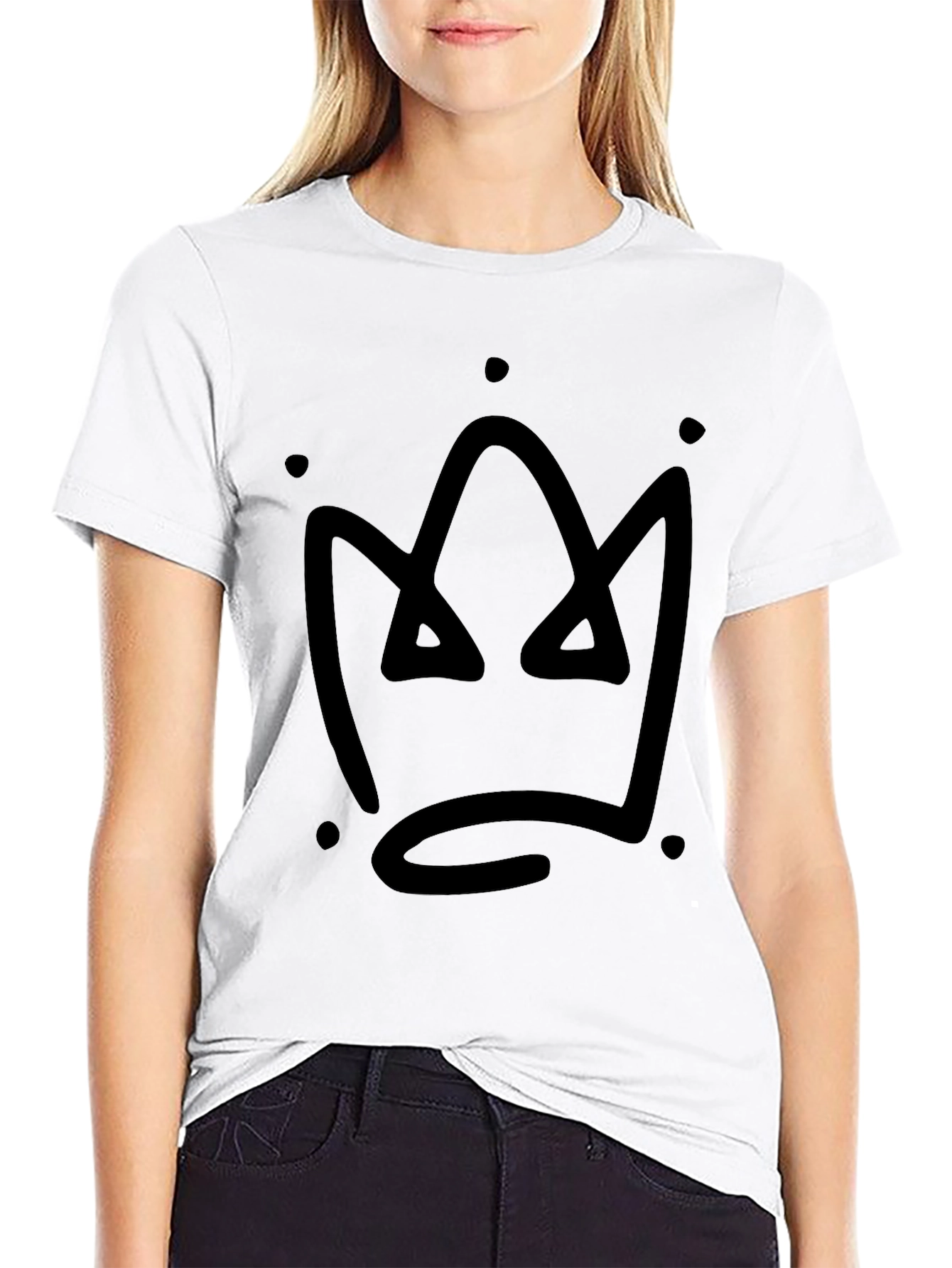 Black Crown Graphic Black T-Shirt view 9