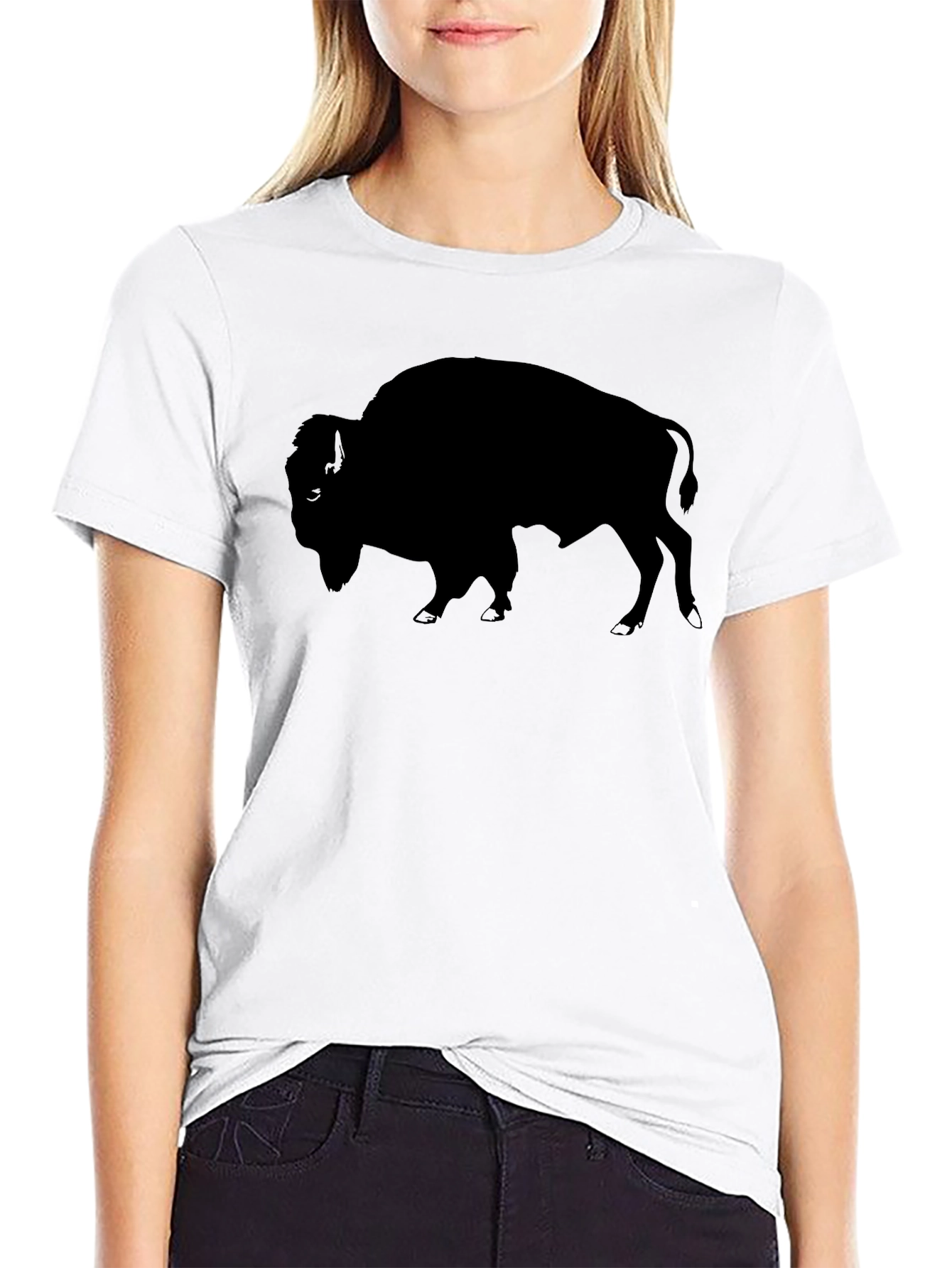 Black Black Buffalo Graphic Tee - Stylish & Comfortable view 9