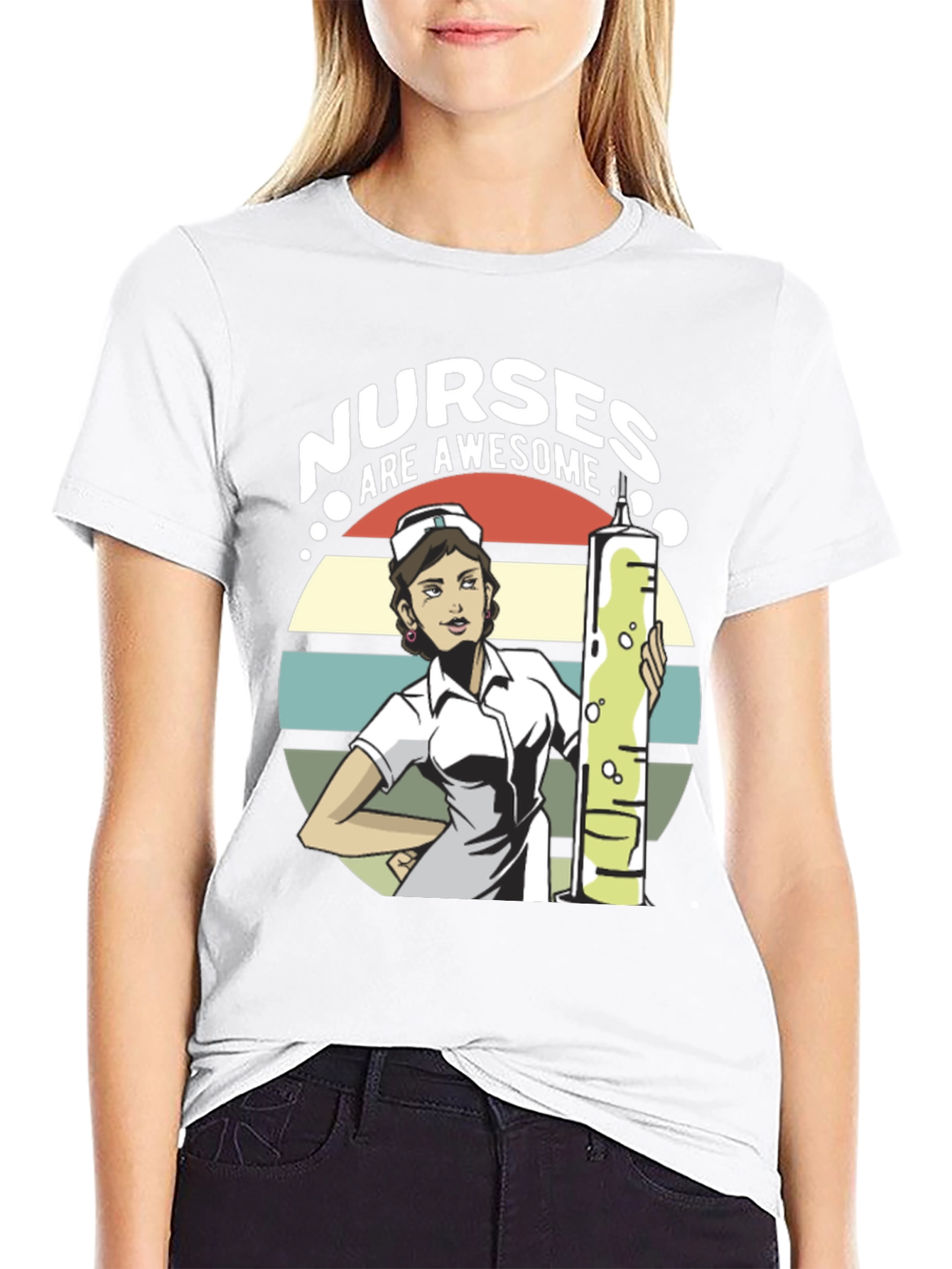 Black Nurses Are Awesome Graphic T-Shirt view 9