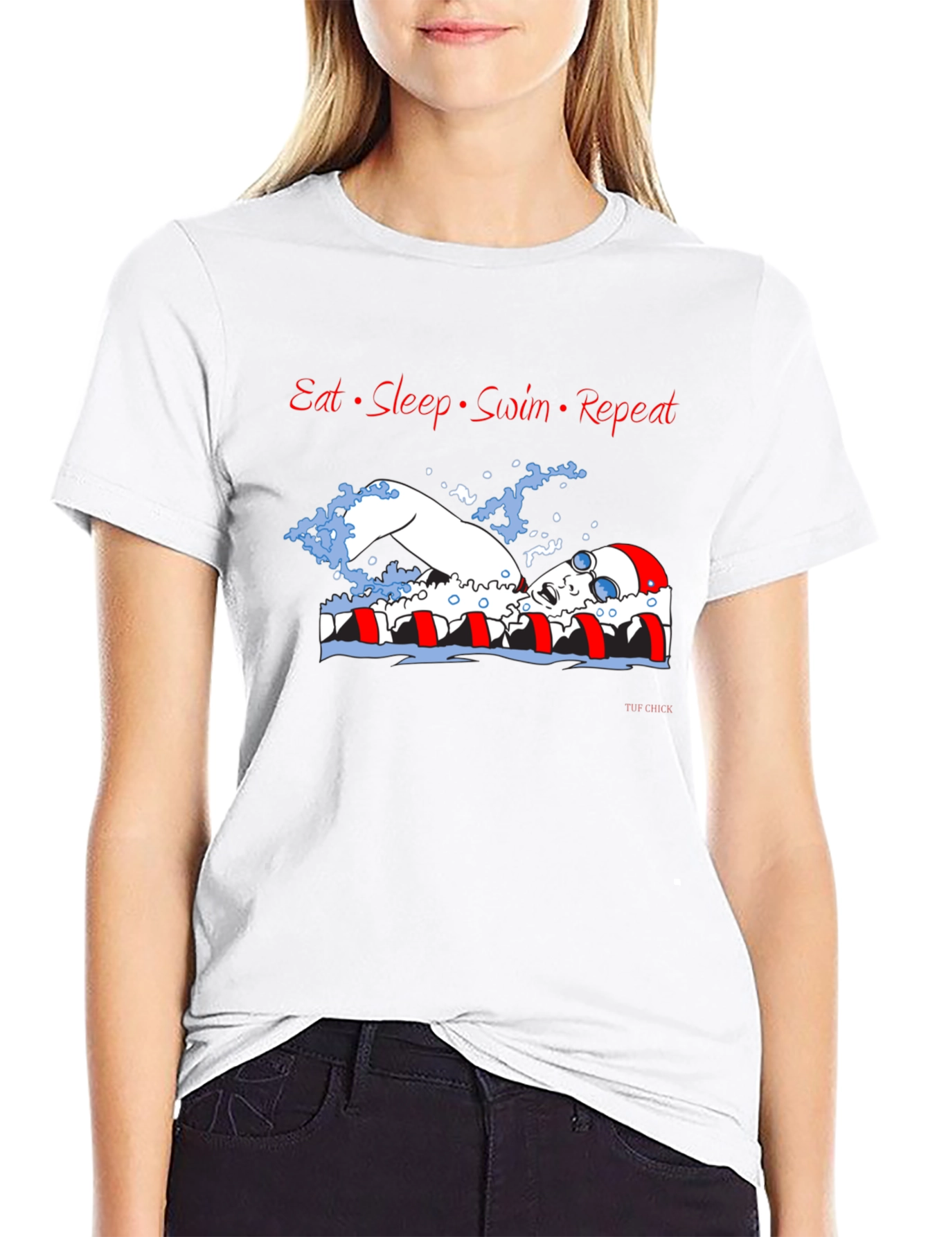 Eat Sleep Swim Repeat T-Shirt - 9