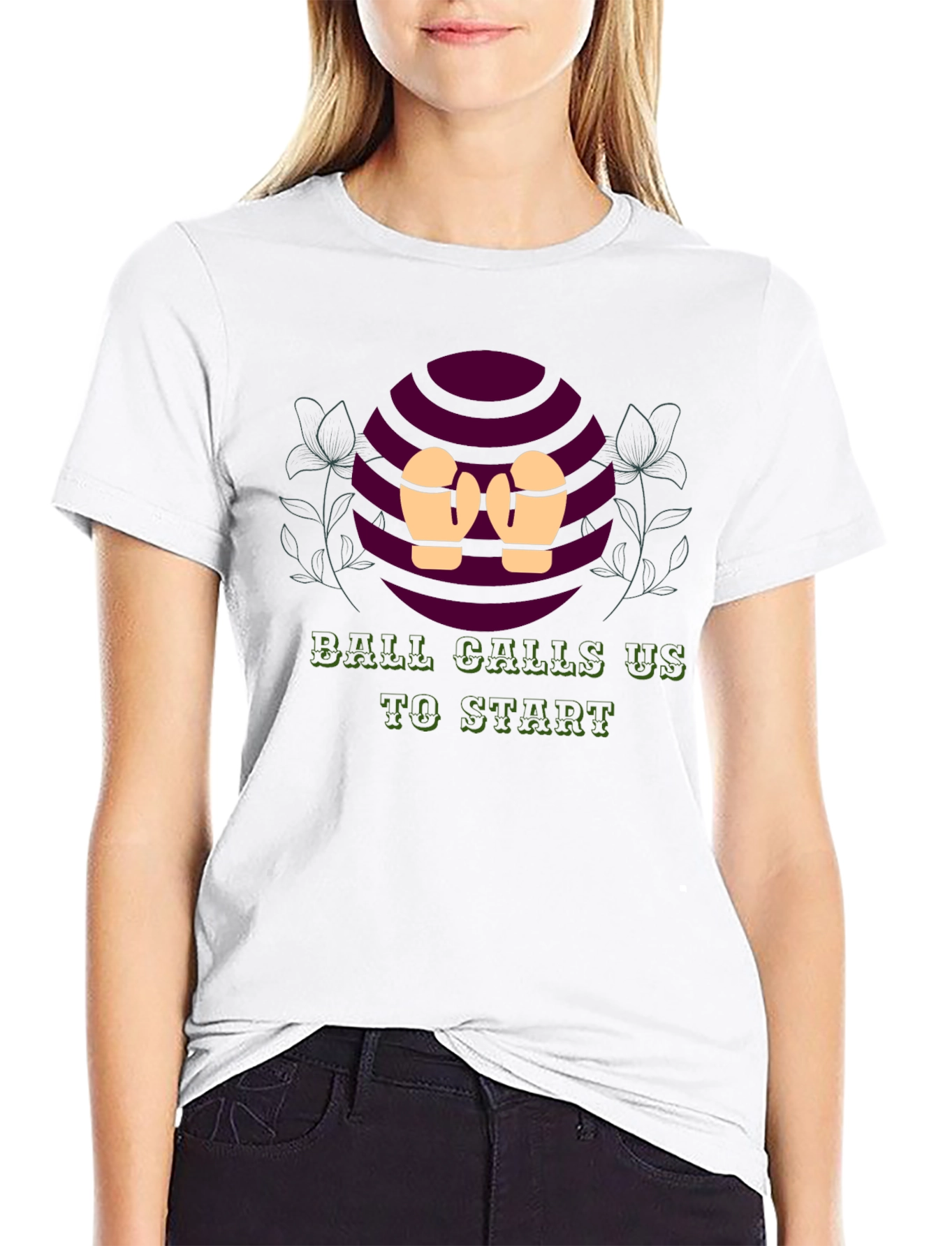 Black Ball Calls Us to Start Black T-Shirt view 9