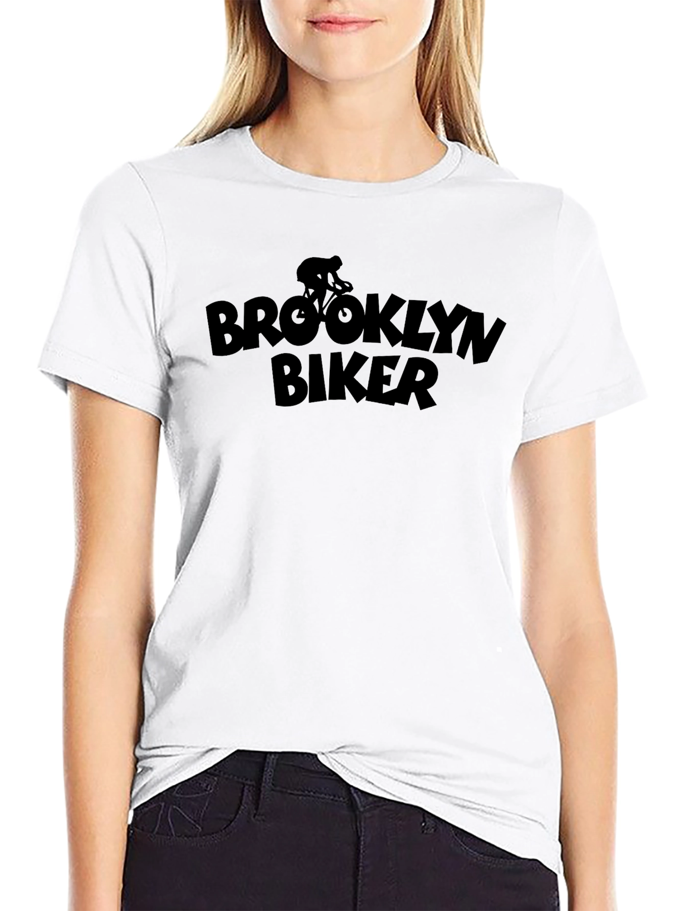 Black Brooklyn Biker Graphic T-Shirt view 9