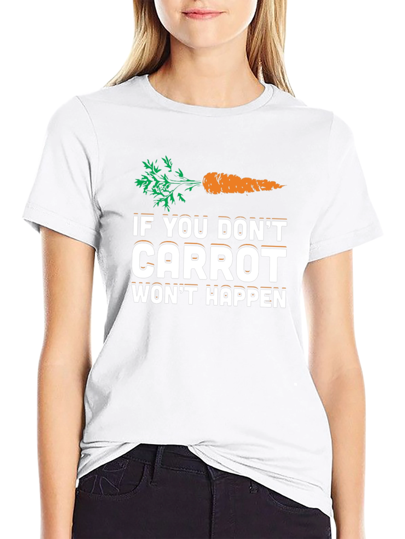 Black If You Don't Carrot Funny T-Shirt view 9