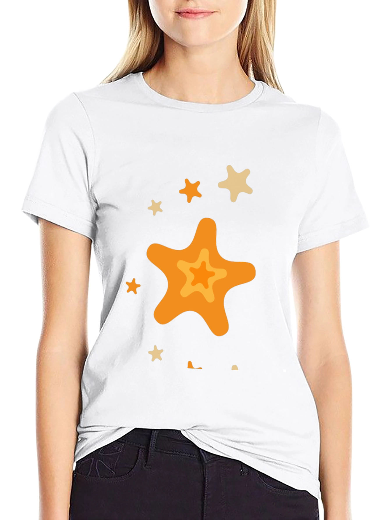 Black Star Graphic Black T-Shirt - Casual Style view 9