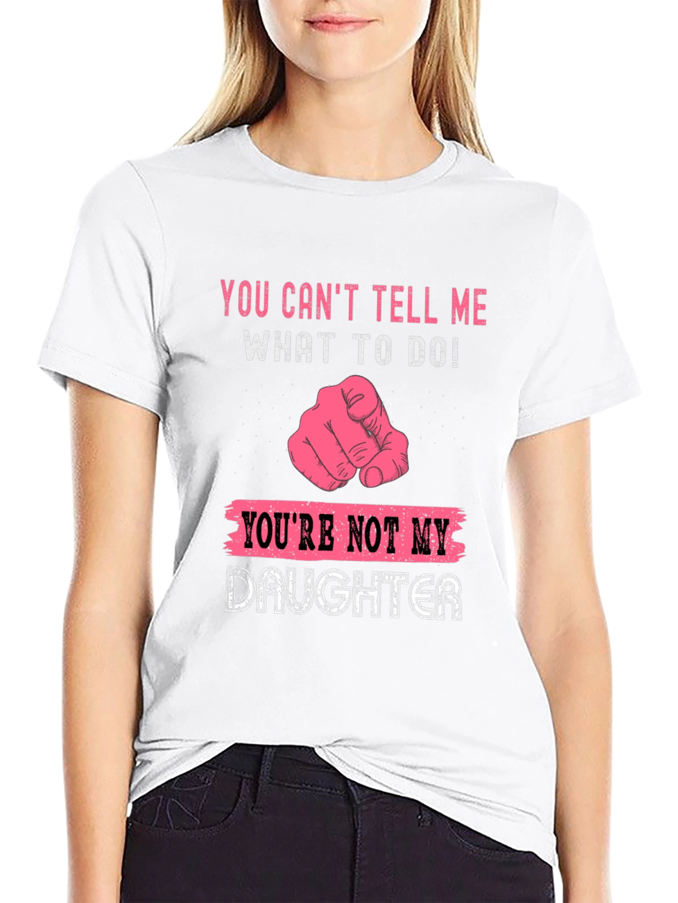 Black Funny "You Can't Tell Me" T-Shirt view 9