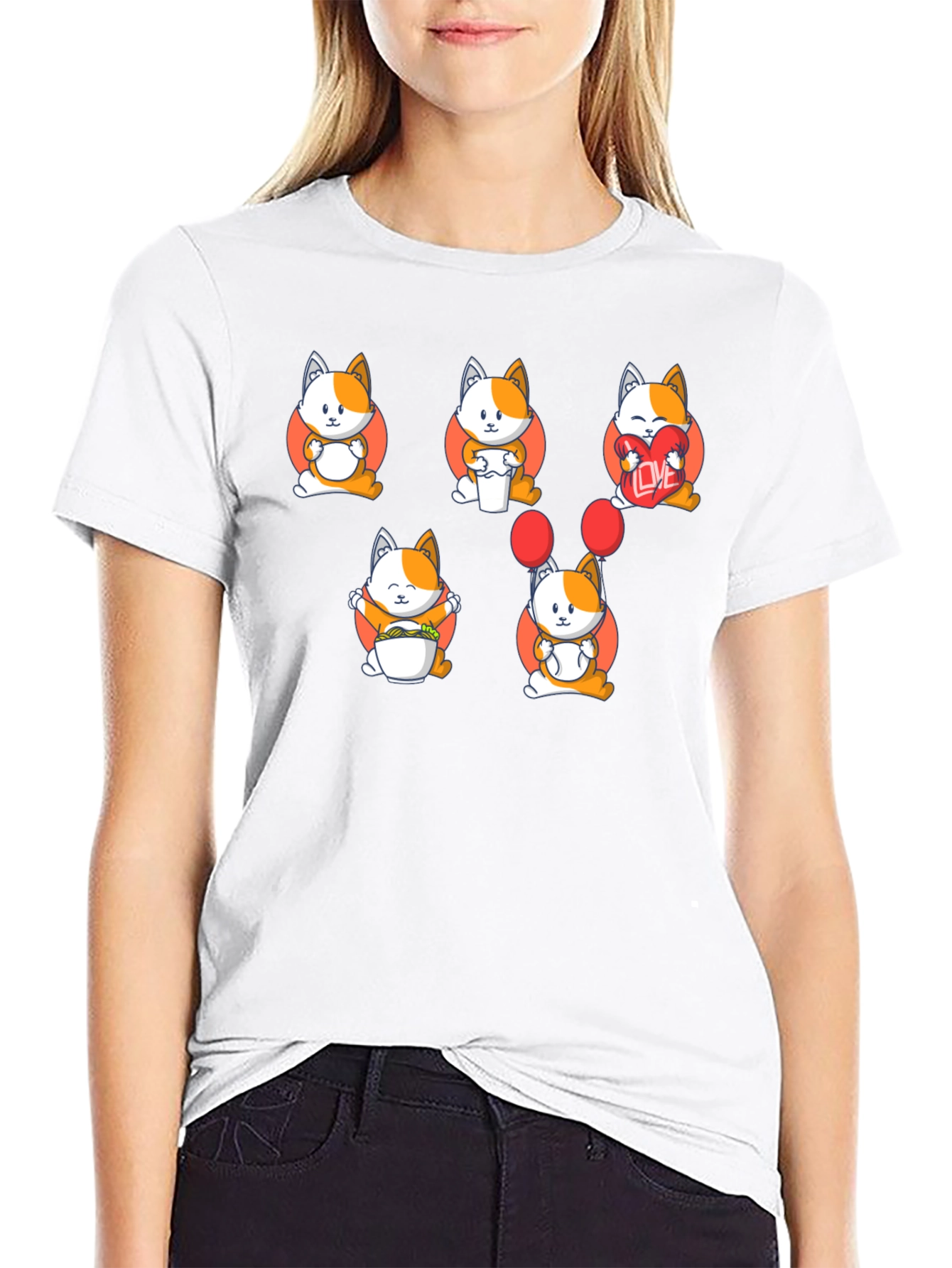 Cute Cats Graphic T-Shirt - 9