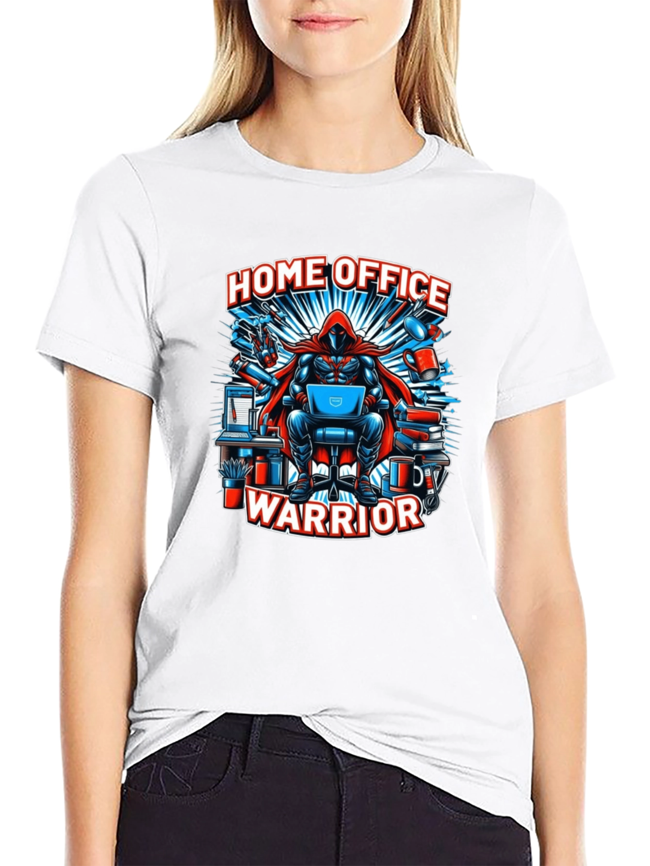 Home Office Warrior T-Shirt - Gamer Geek Tee - 9