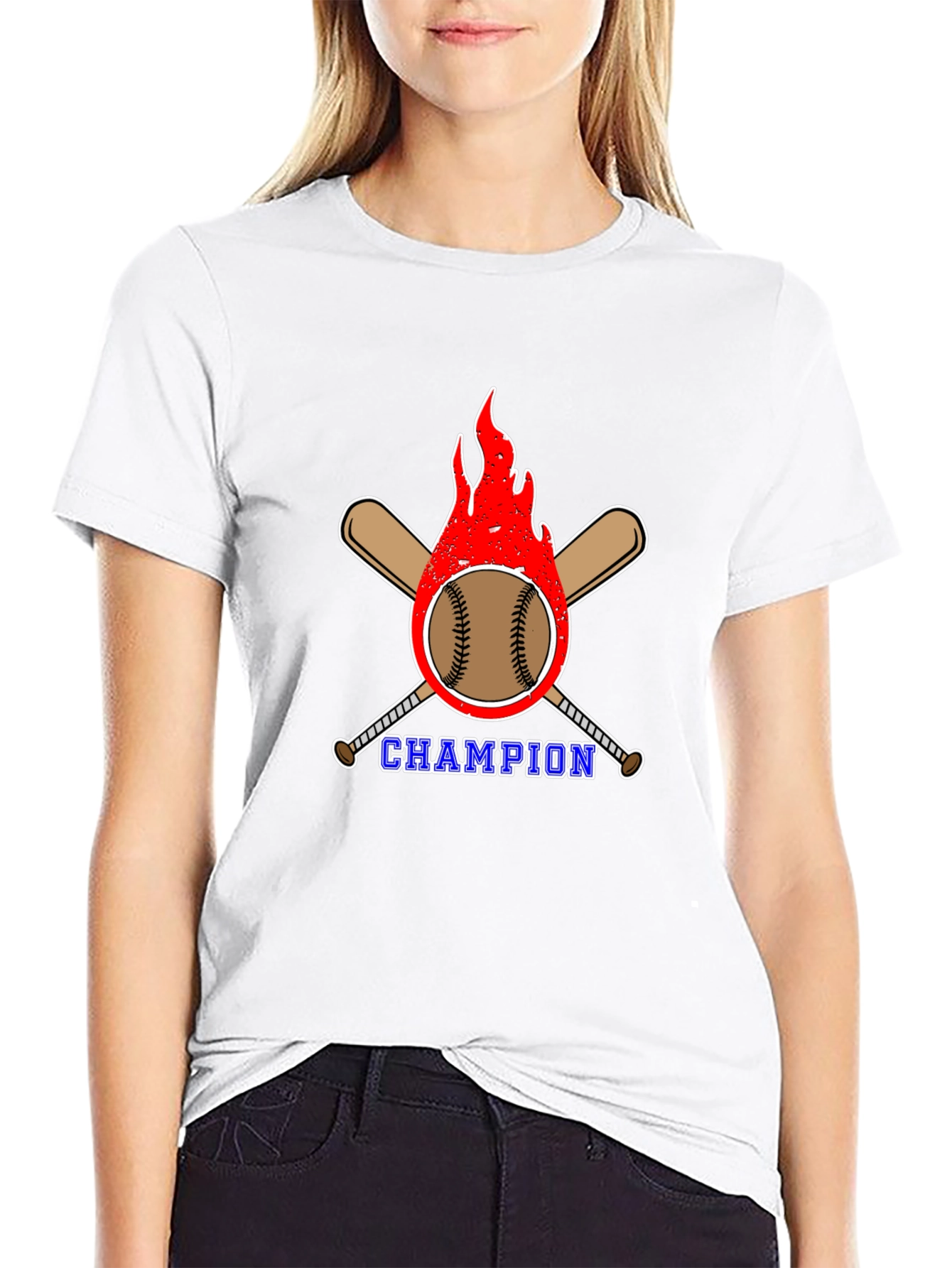 Black Champion Baseball Graphic T-Shirt view 9