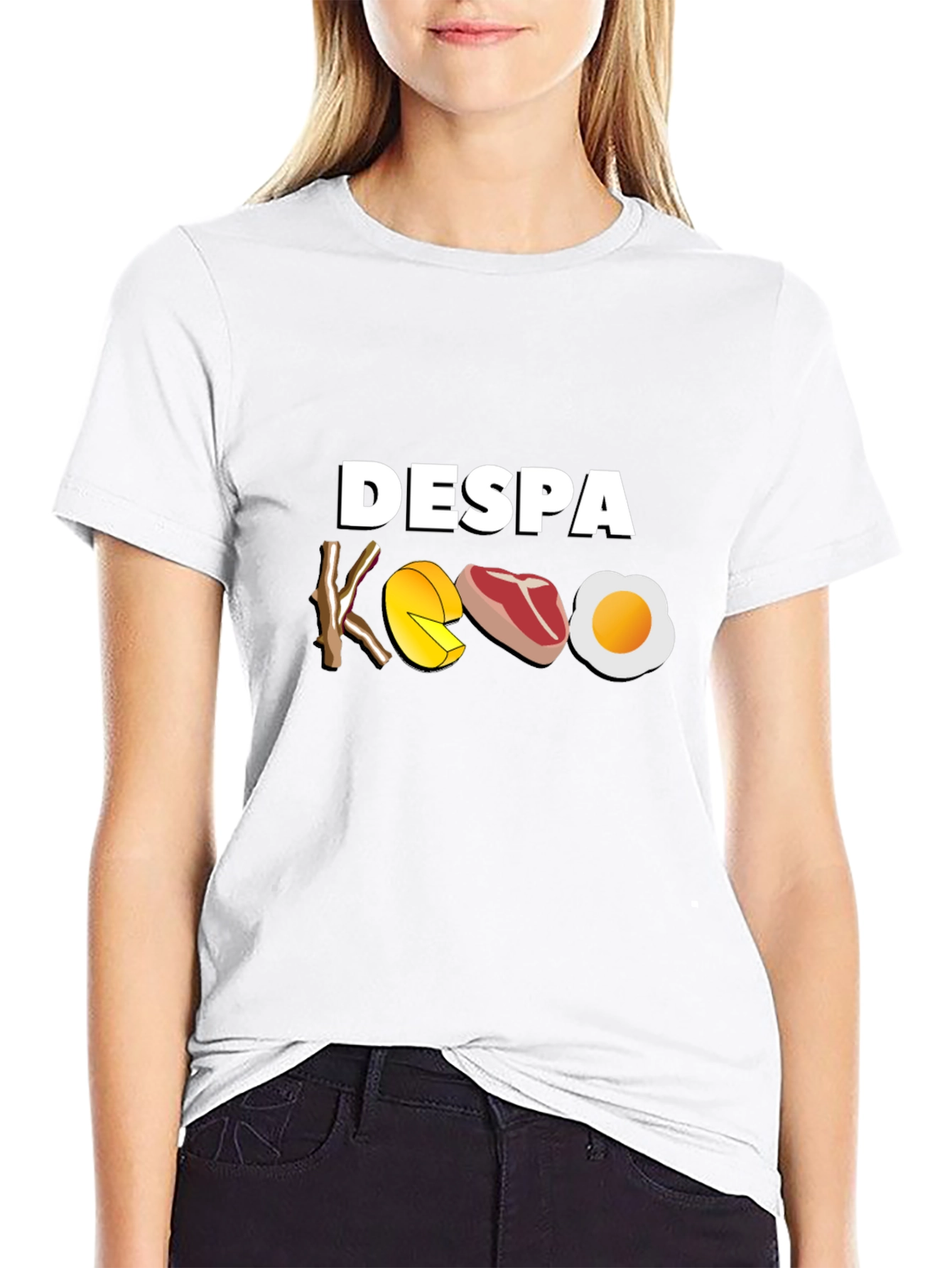 Black DESPA KOEO Foodie T-Shirt Funny Gift view 9