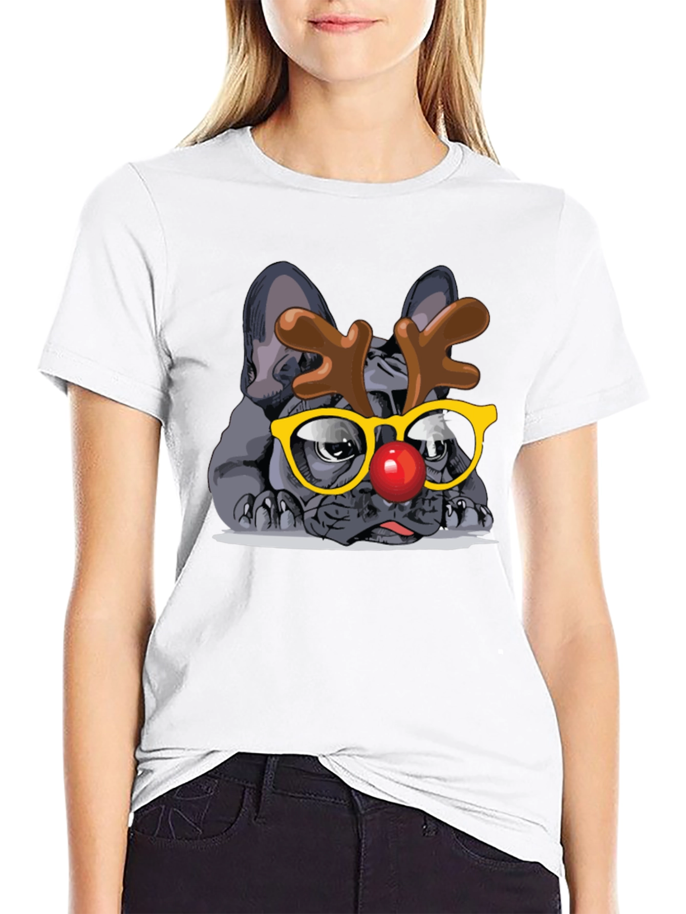 Black Dog Reindeer T-Shirt view 9