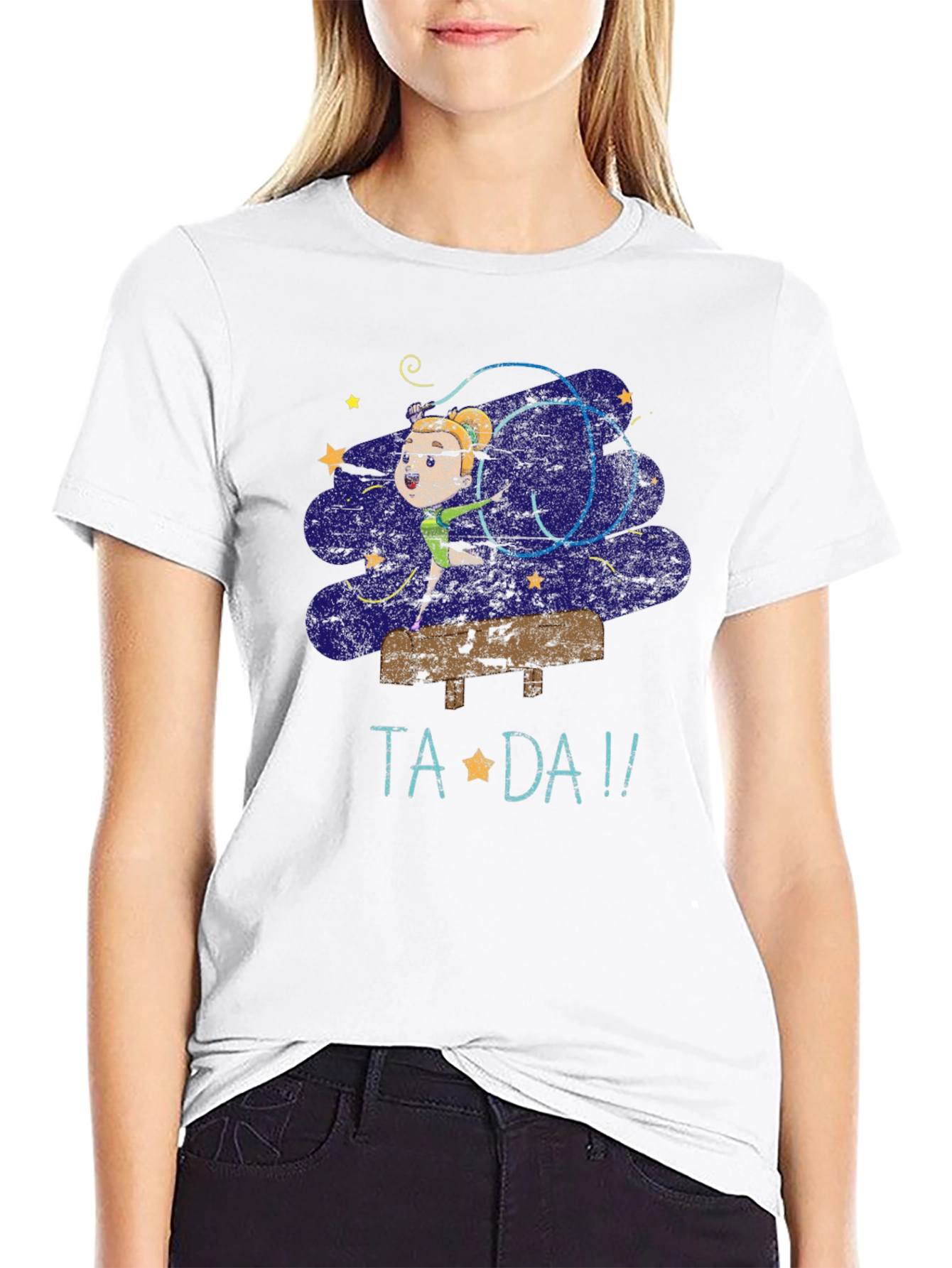 Black Ta Da! Gymnastics T-Shirt view 9