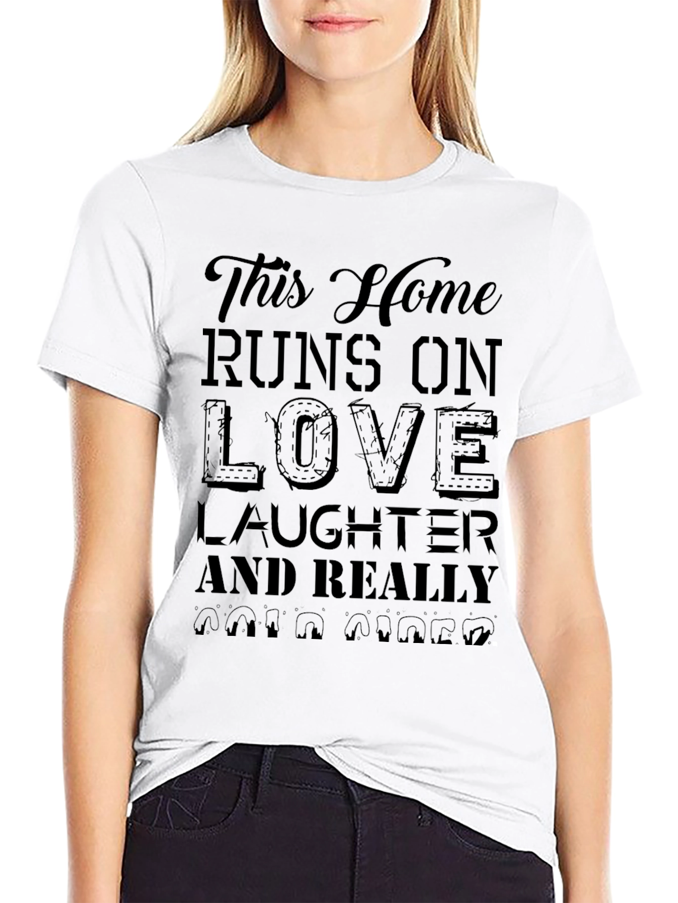 Black Home Runs On Love, Laughter, & Coffee T-Shirt view 9