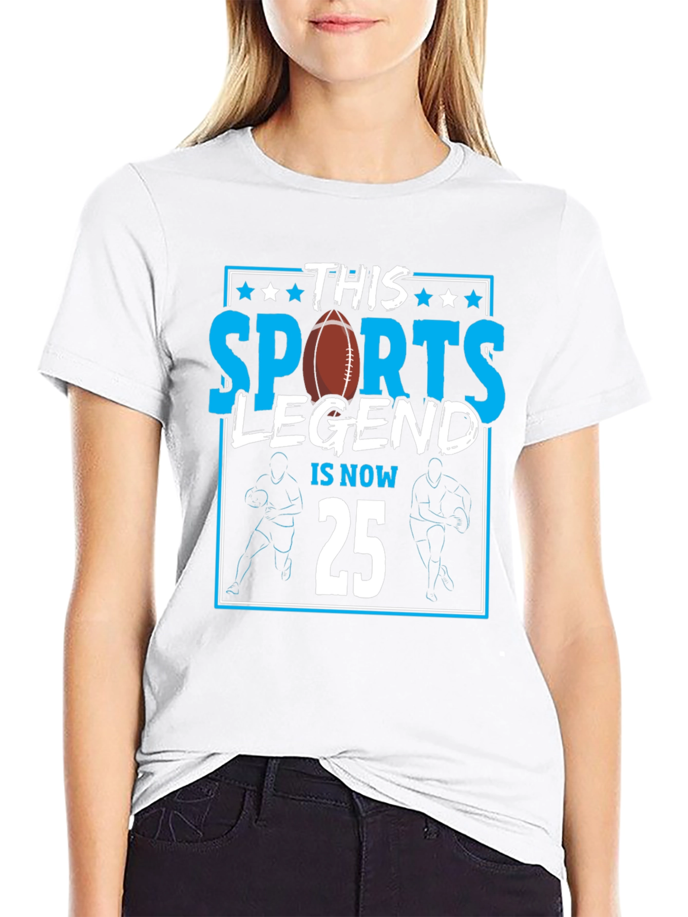 Black Sports Legend 25th Birthday T-Shirt view 9