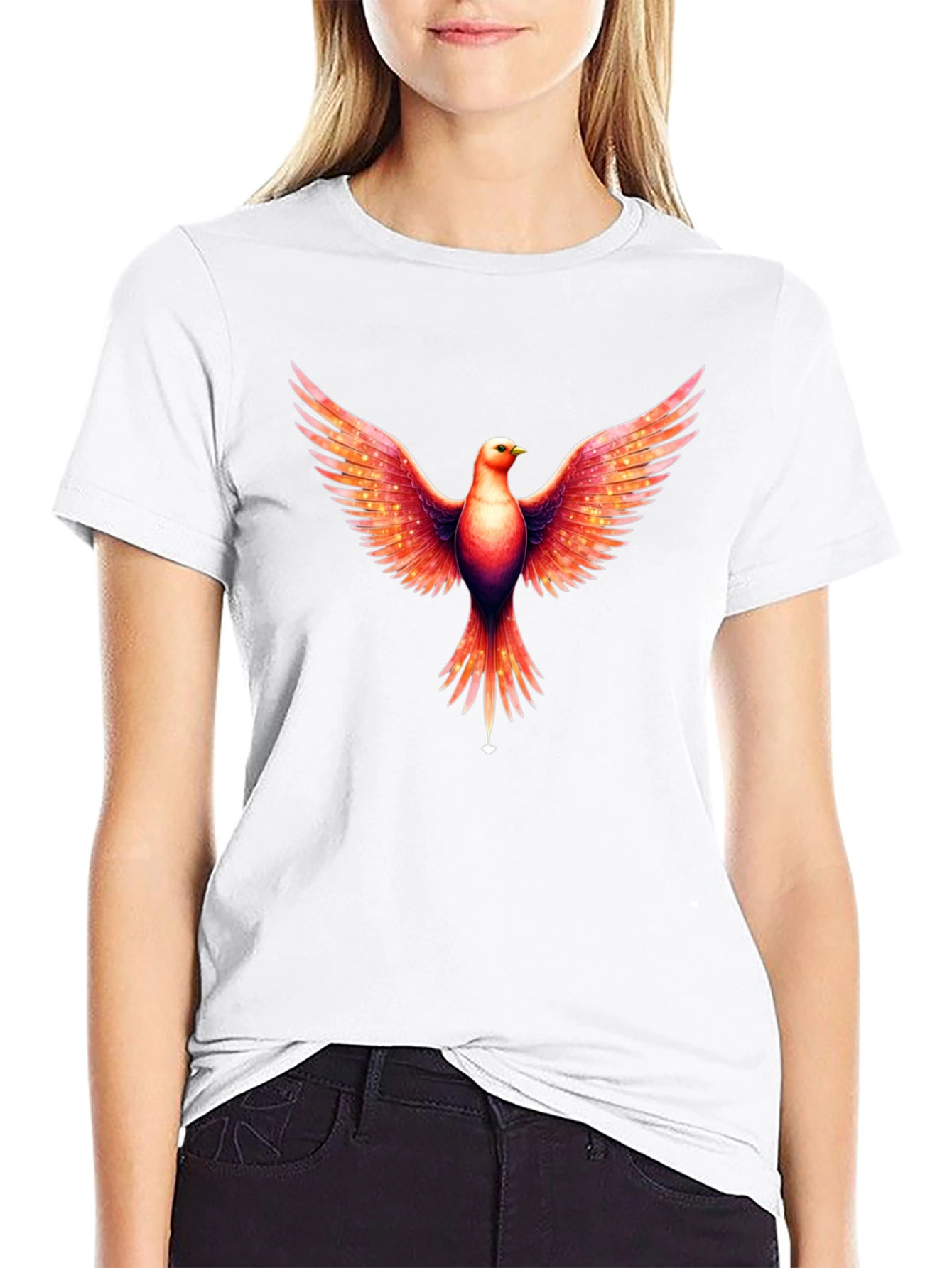 Black Phoenix Graphic T-Shirt - Rising in Style view 9