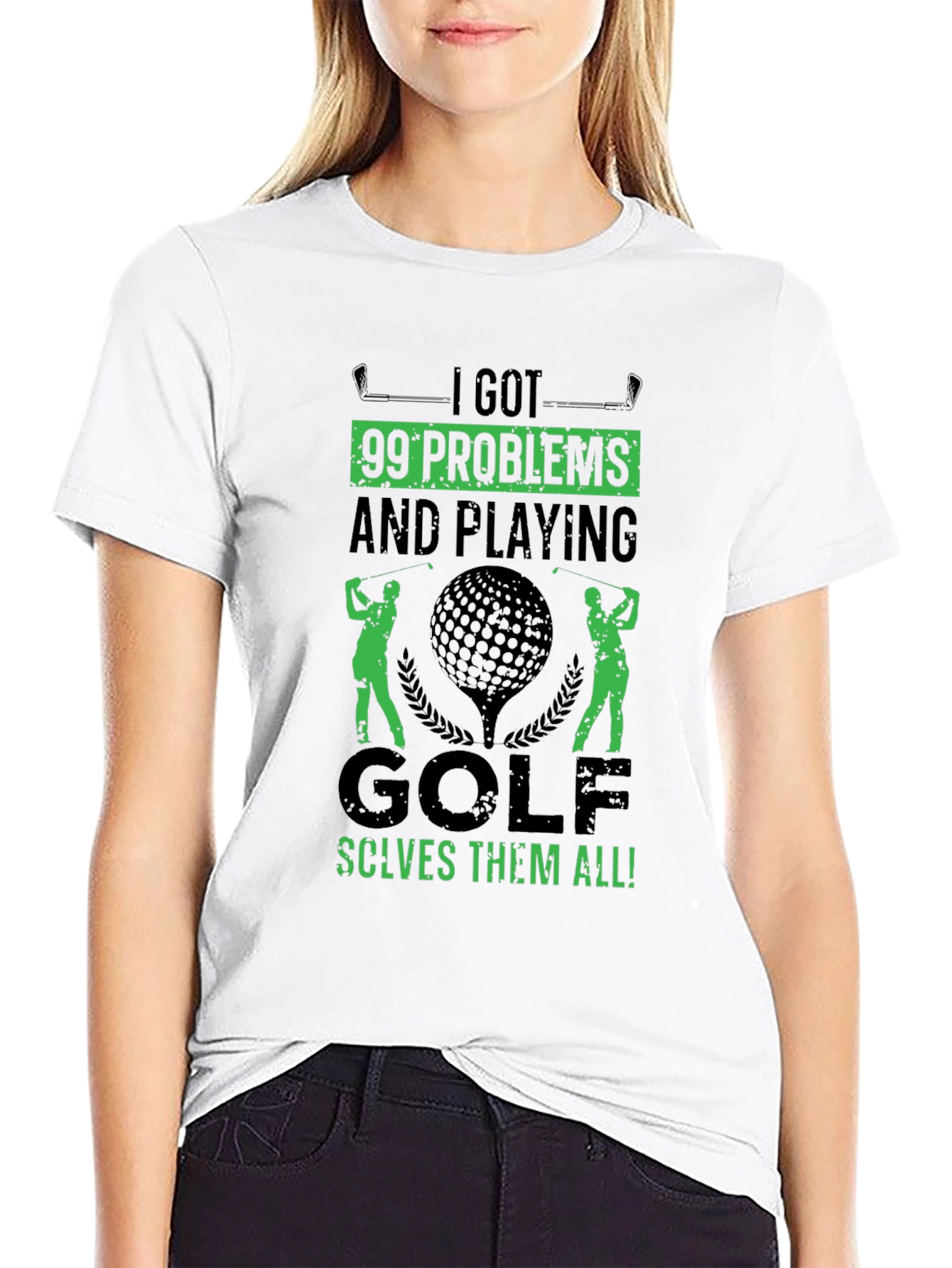 Golf T-Shirt - 99 Problems Solved on the Course - 9