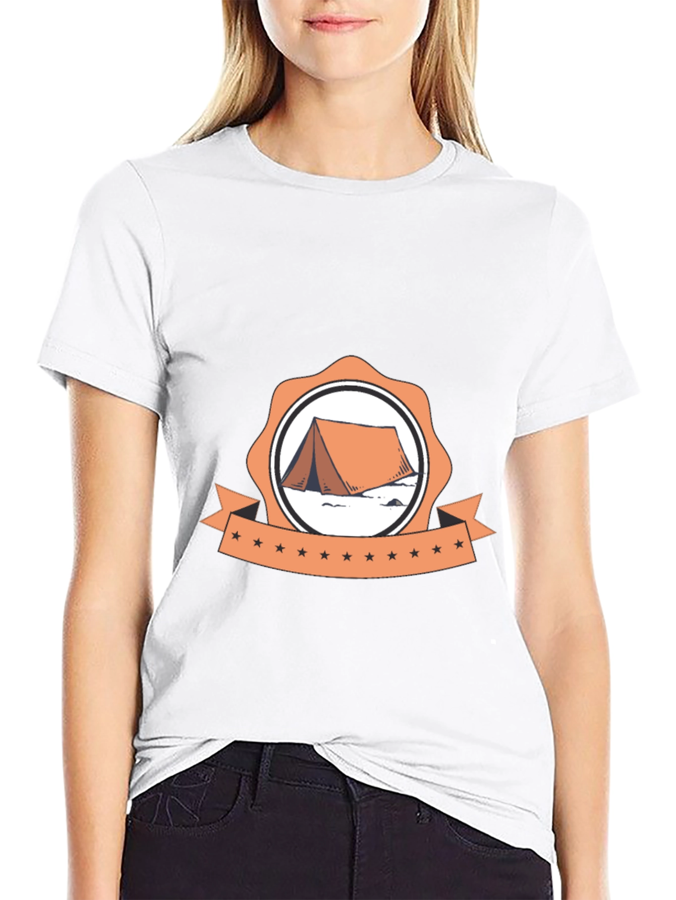 Black Camping Tent Graphic Tee - Adventure Ready! view 9
