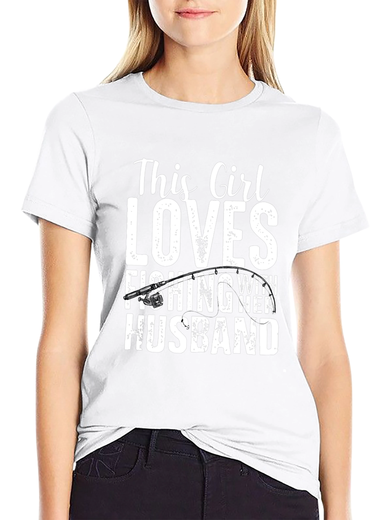Black Fishing Lover T-Shirt view 9
