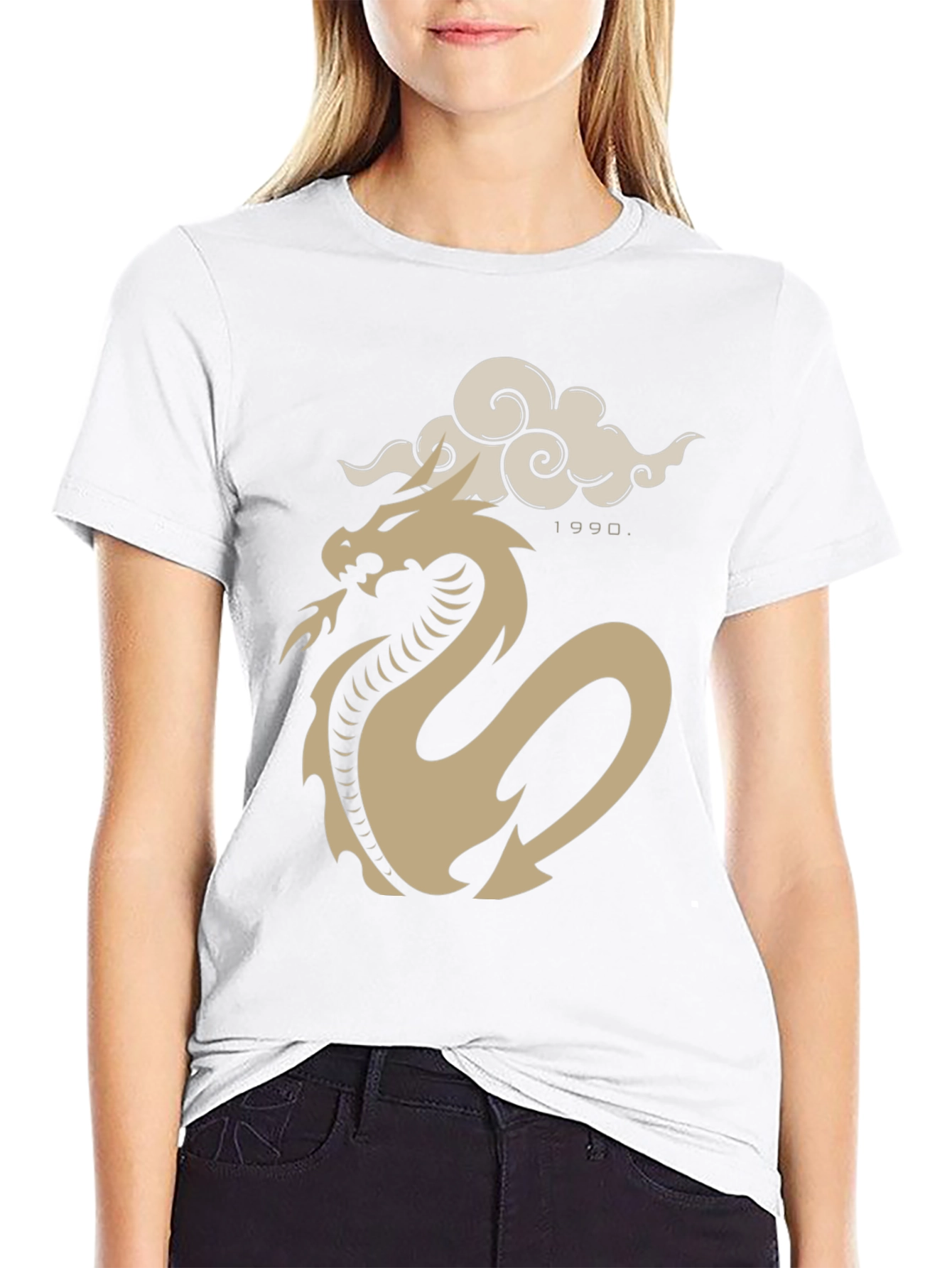 Black Dragon Cloud Graphic Tee - Black view 9