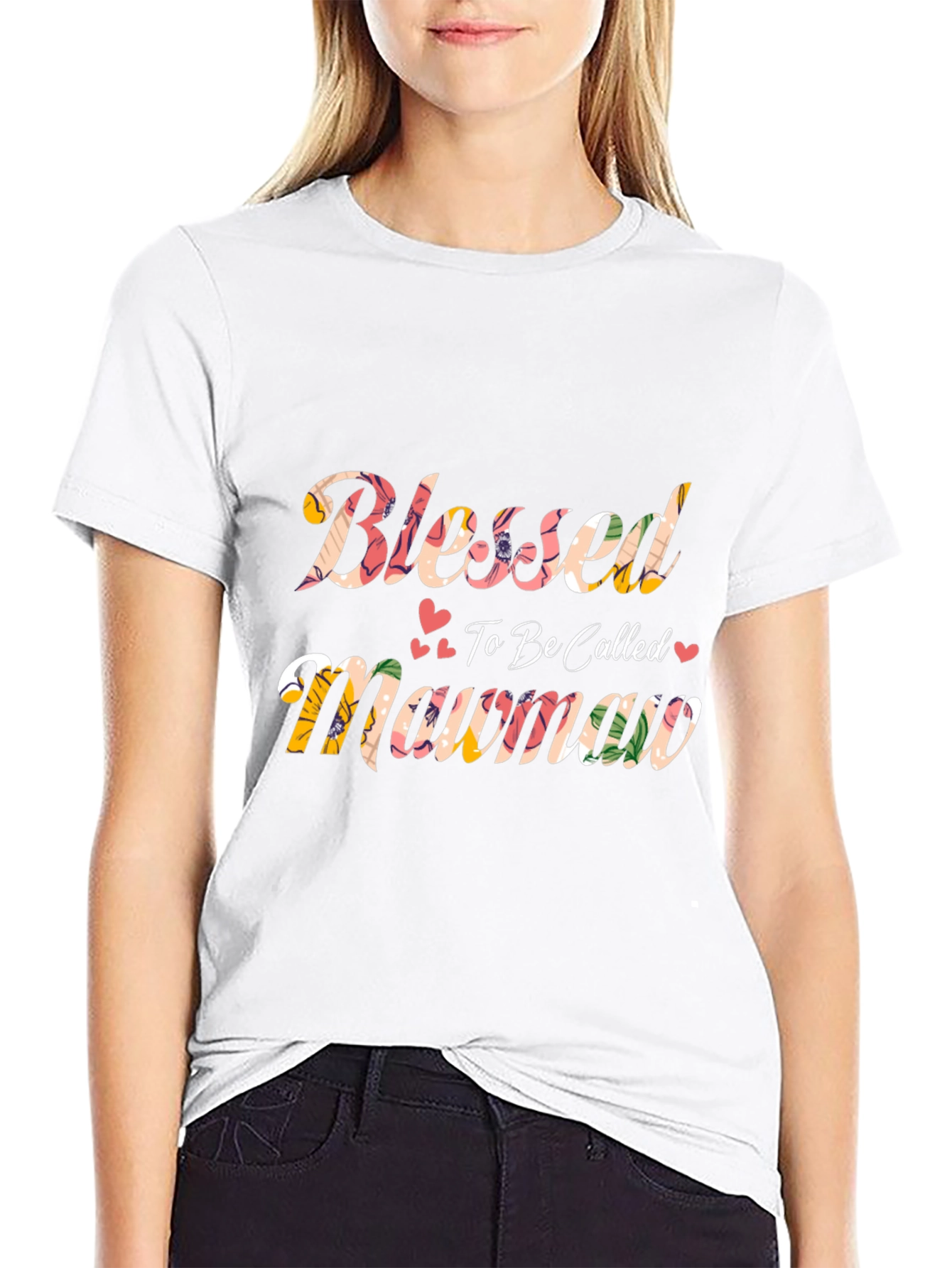 Blessed Mawmaw Floral Graphic T-Shirt - 9