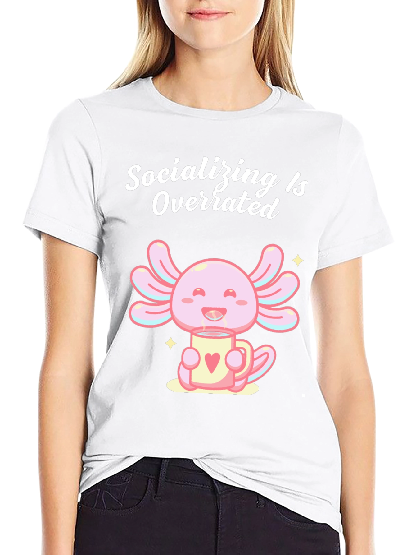 Socializing is Overrated Axolotl T-Shirt - 9