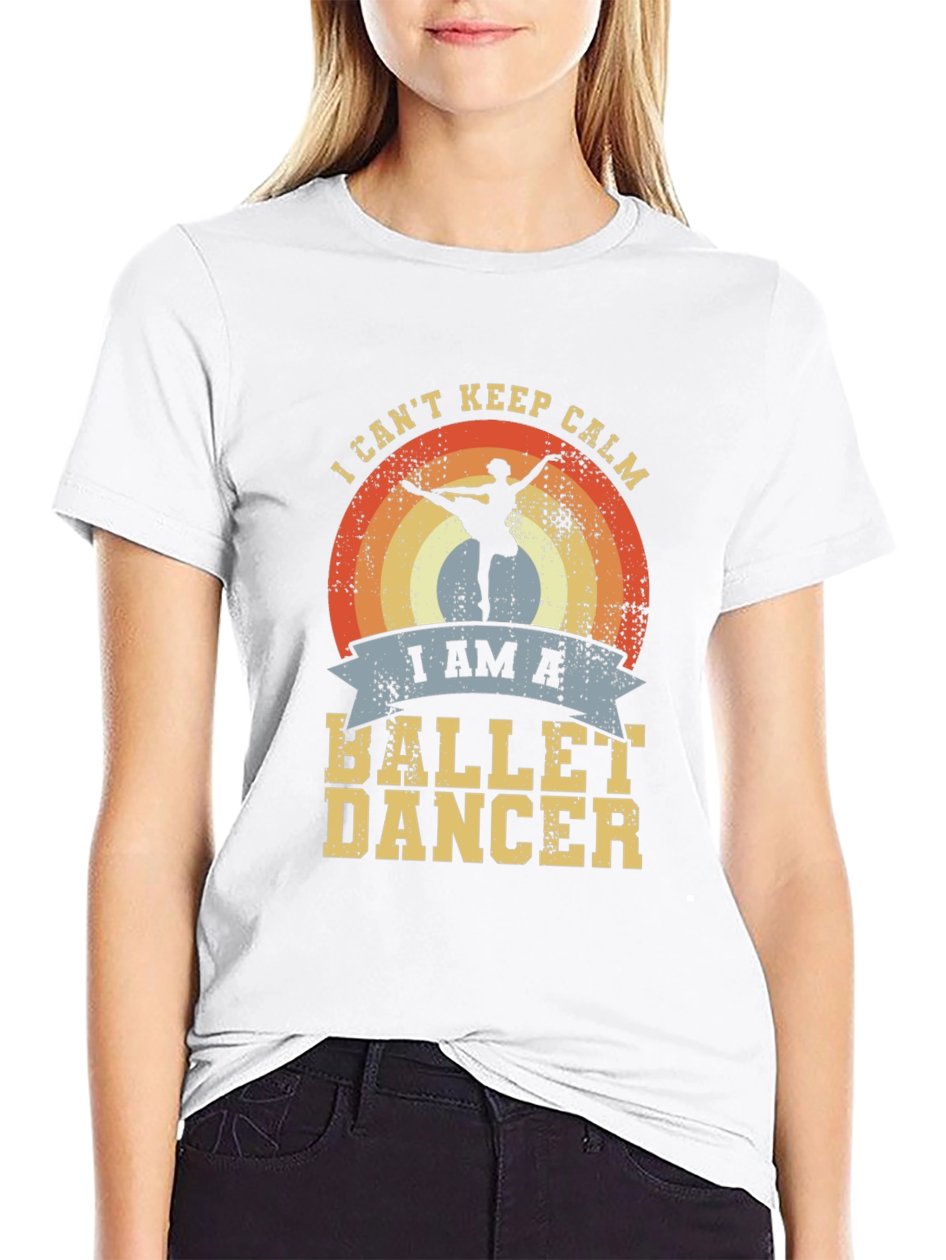 Black Ballet Dancer T-Shirt - I Can't Keep Calm view 9