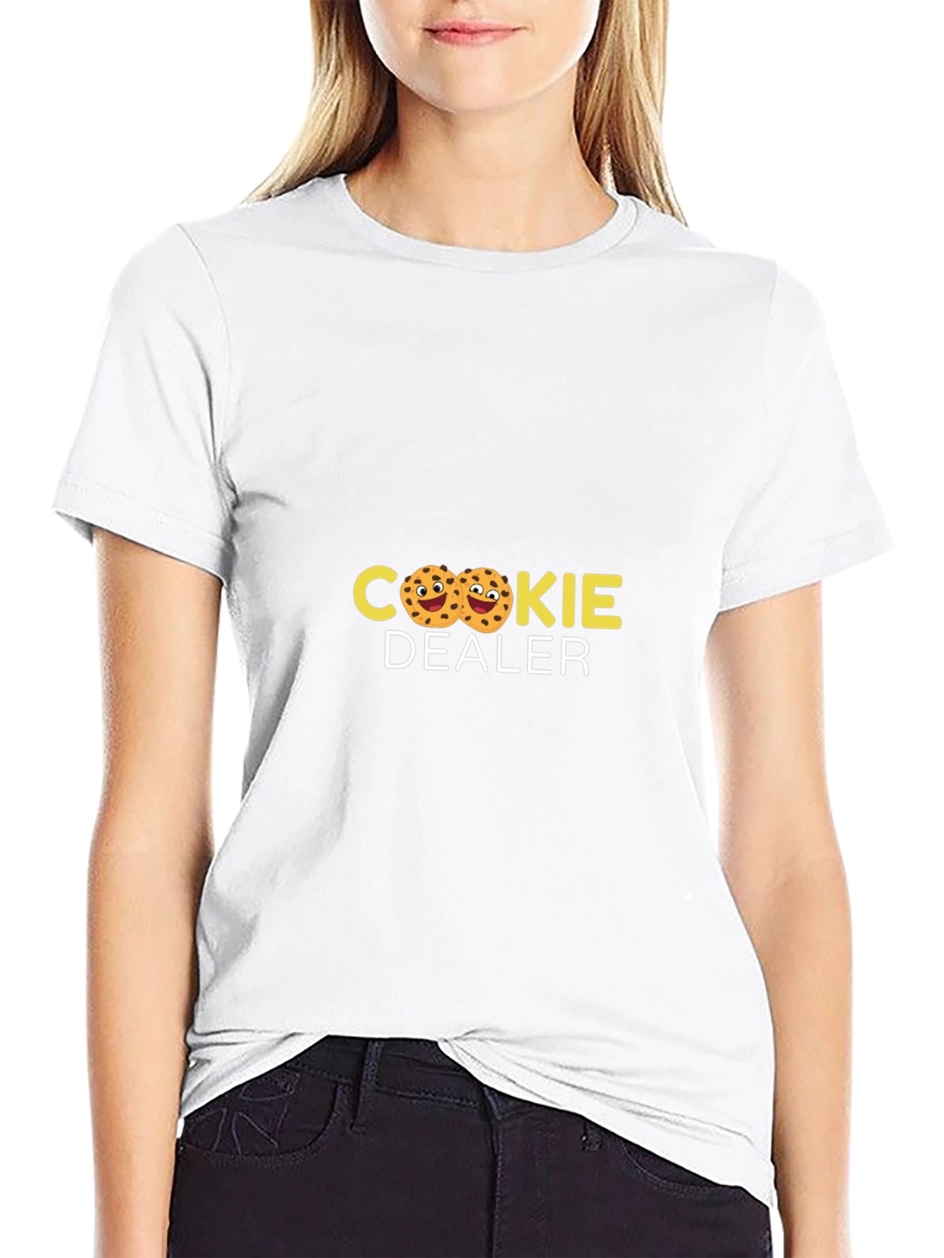 Black Cookie Dealer T-Shirt - Funny Treat Design view 9
