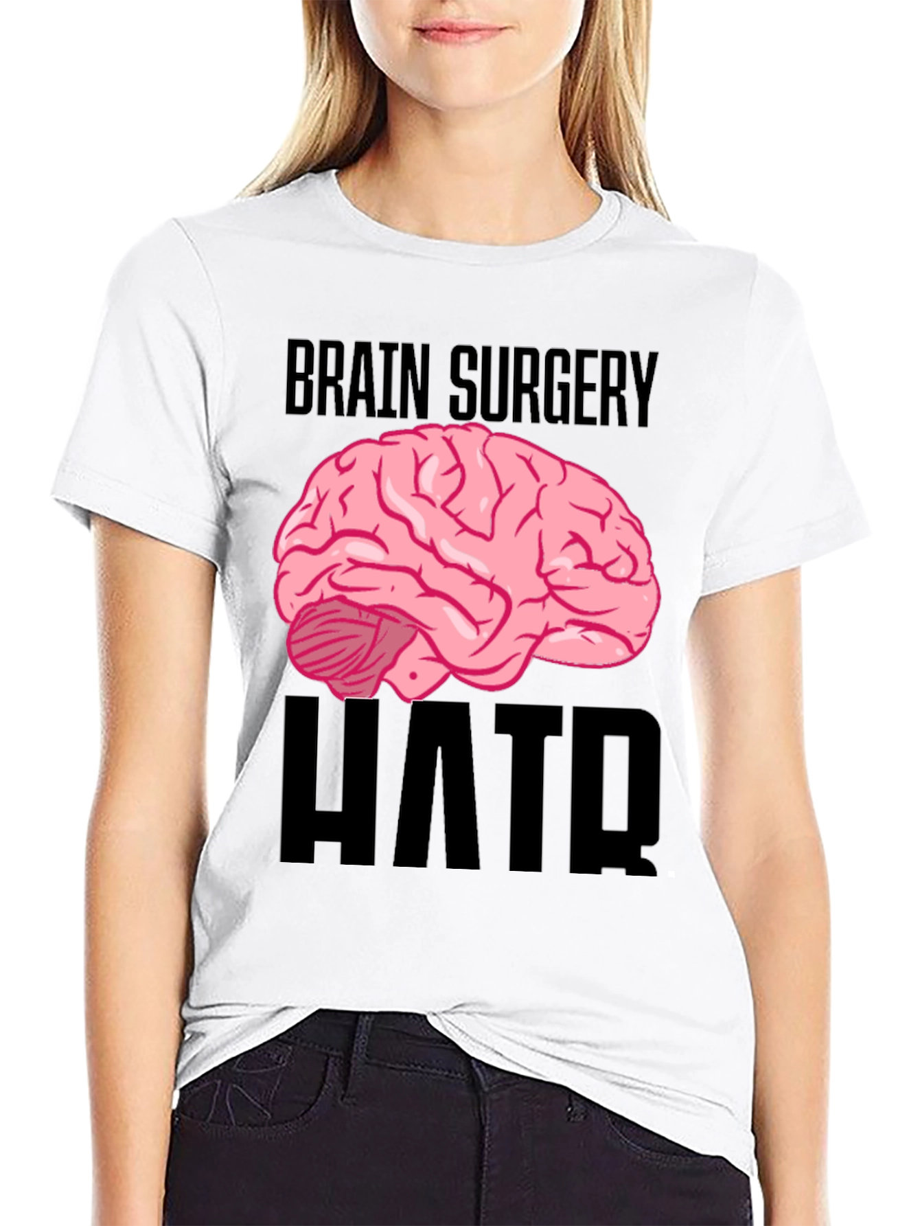 Black Brain Surgery Humor Black T-Shirt view 9