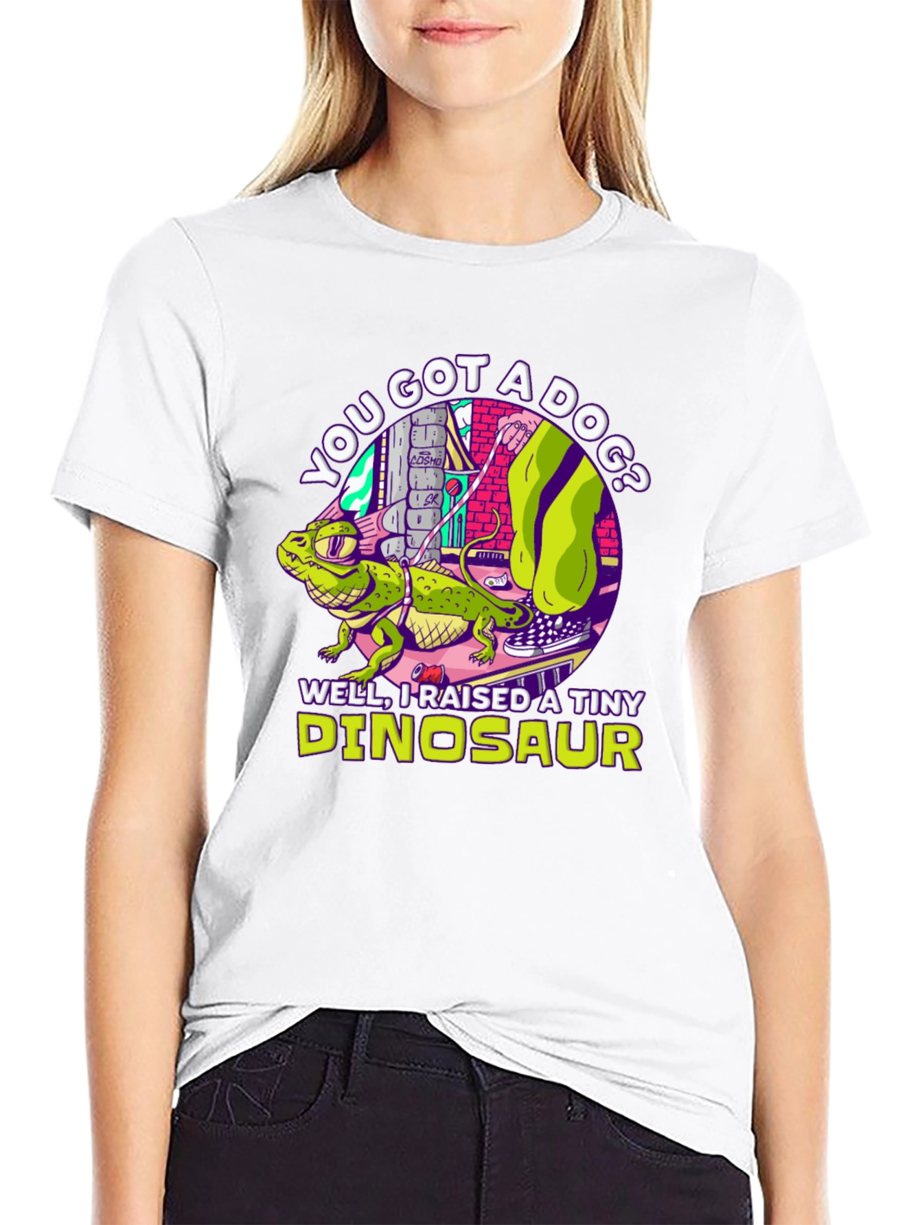 Tiny Dinosaur Lizard Pet Owner T-Shirt - 9