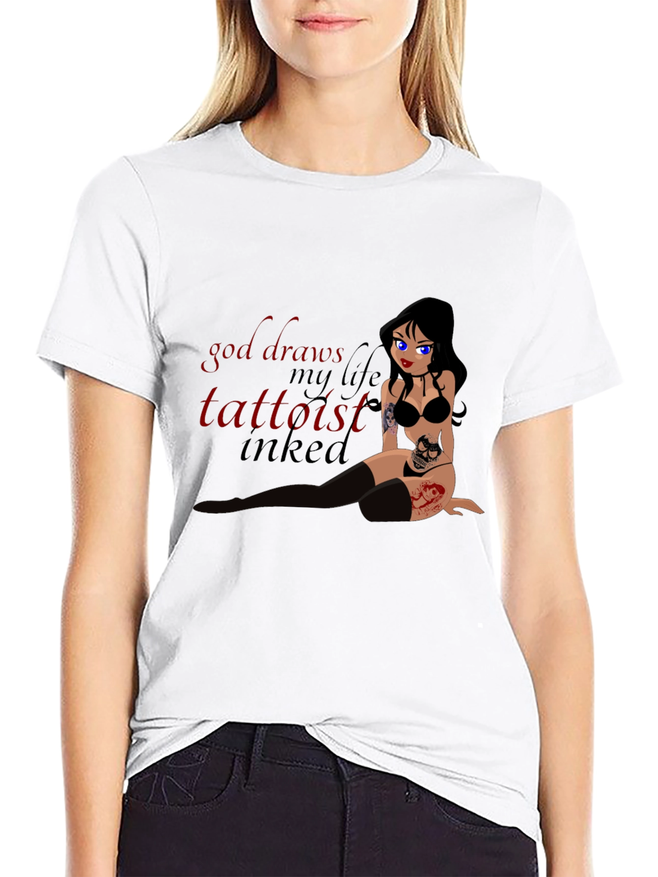 Black Inked Tattooist T-Shirt view 9