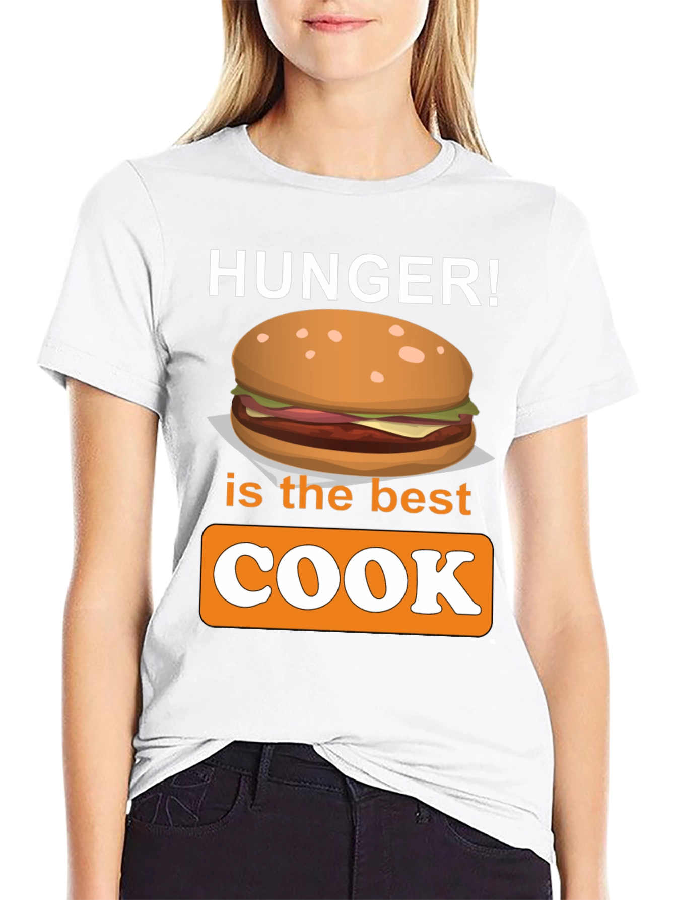Black Hunger is the Best Cook T-Shirt - Foodie Apparel view 9