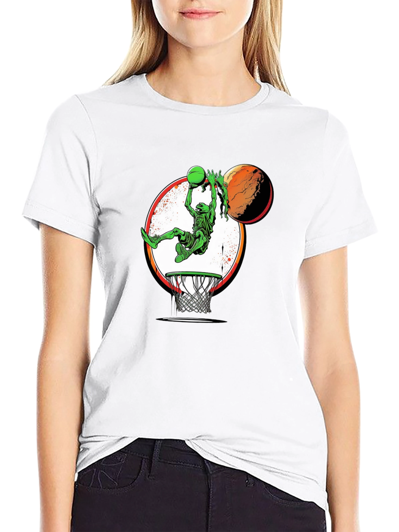 Alien Dunk Black T-Shirt - 9