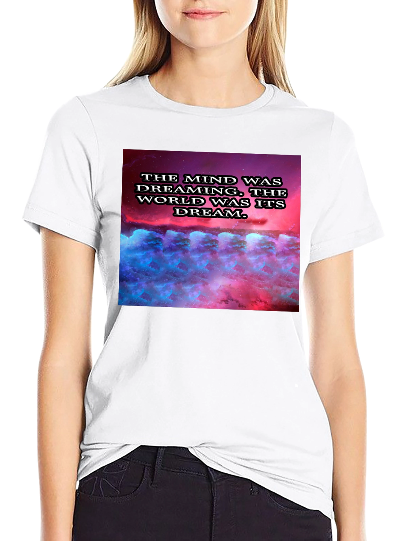 Black Mind Dreaming T-Shirt - Unique Graphic Tee view 9