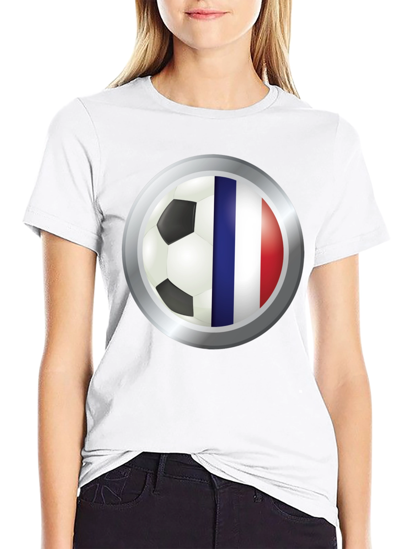 Black France Soccer Fan T-Shirt - Stylish Football Tee view 9