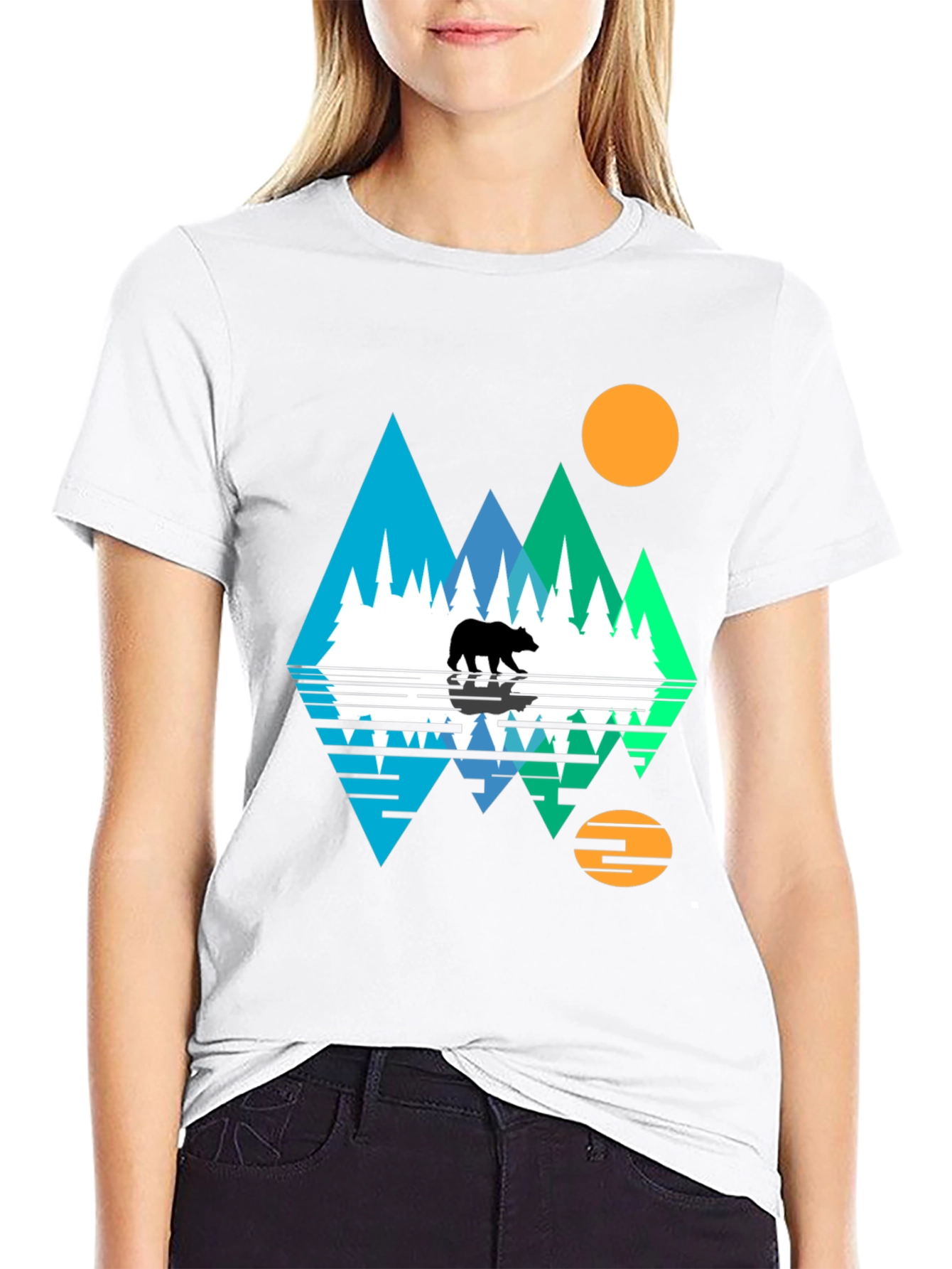 Black Bear Mountain Graphic T-Shirt view 9