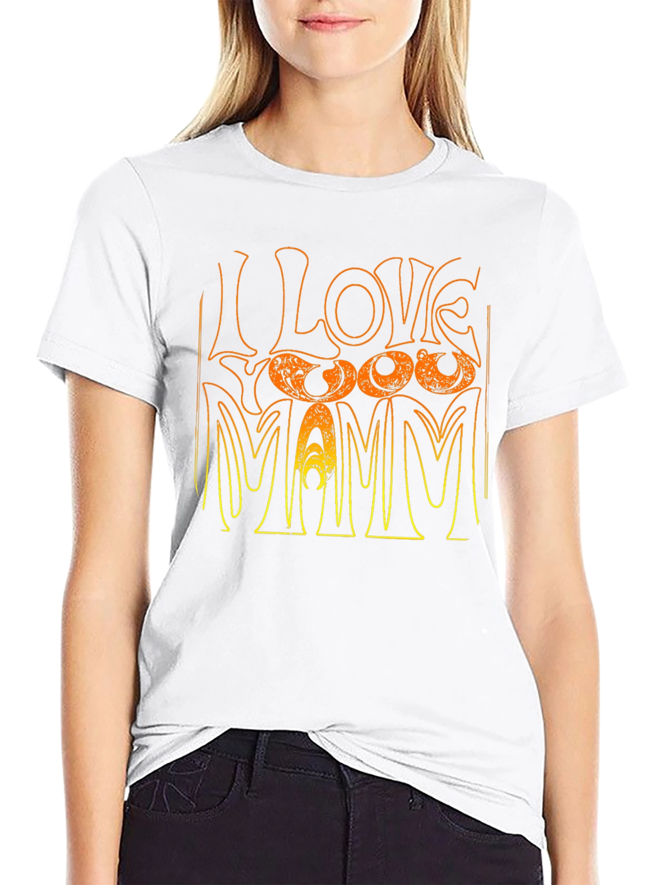 Black I Love Foo Fighters Mamm T-Shirt view 9