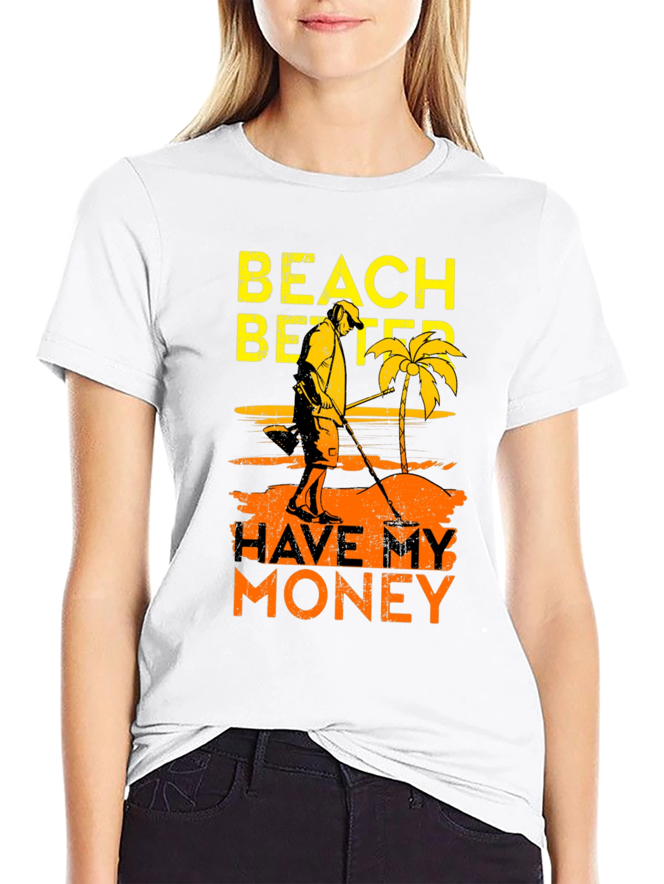 Black Beach Better Have My Money Graphic T-Shirt view 9