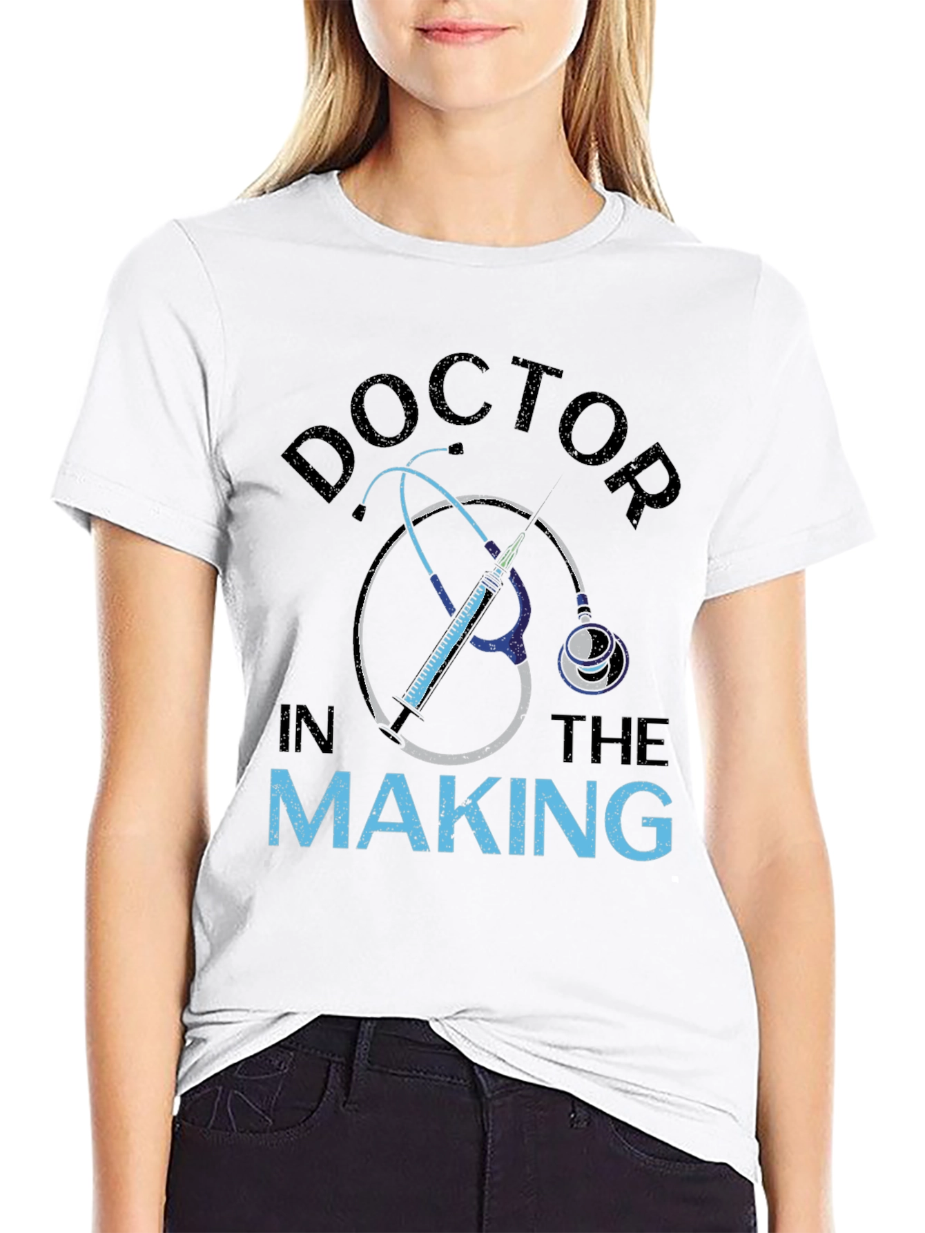 Black Doctor In The Making Graphic T-Shirt view 9