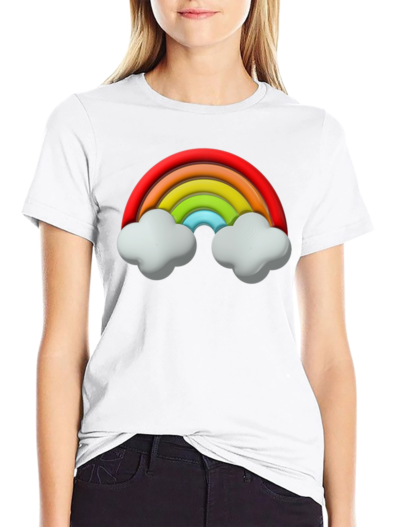Black Rainbow Graphic T-Shirt - Fun & Unique Design view 9