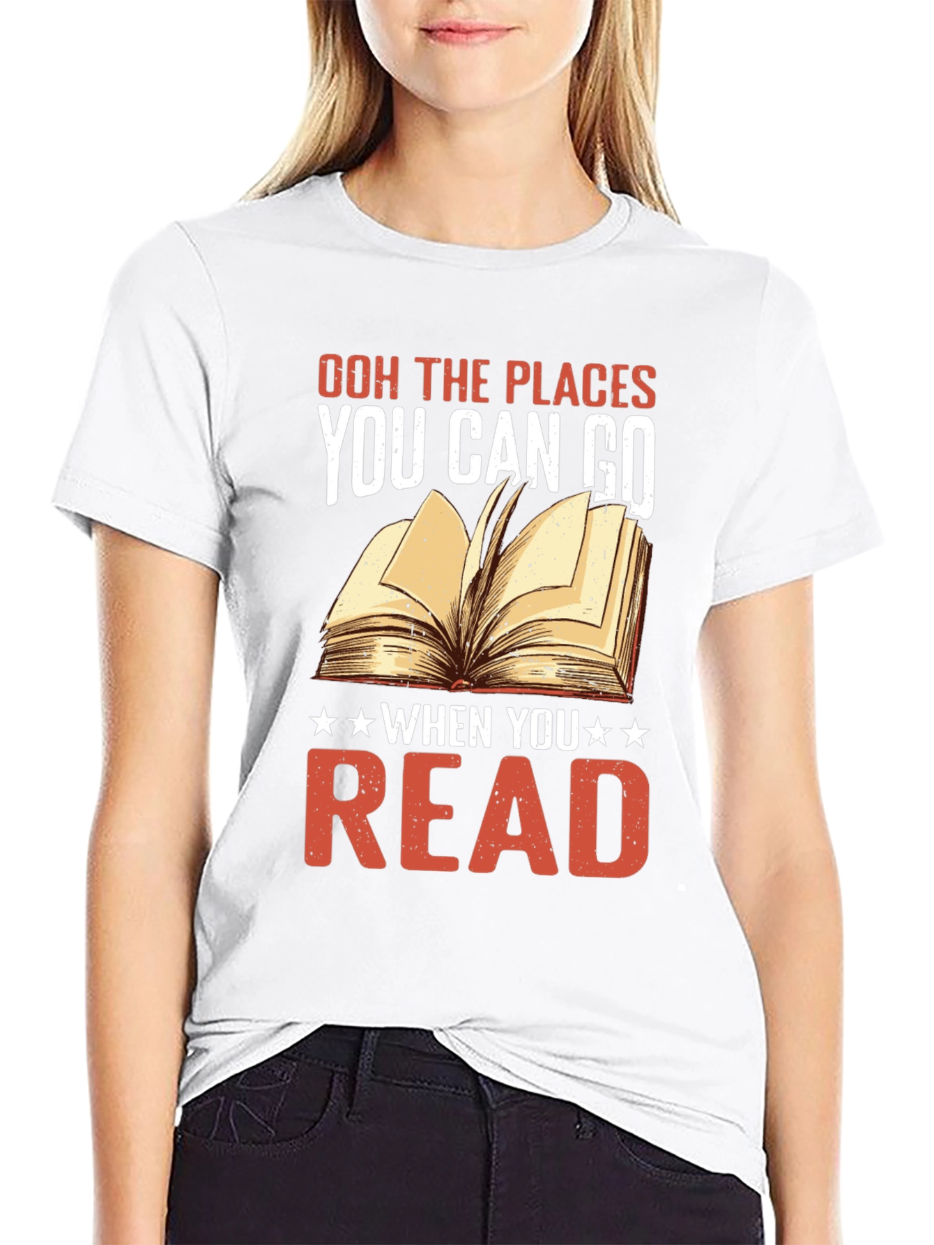 Black Book Lover T-Shirt - Places You Can Go view 9