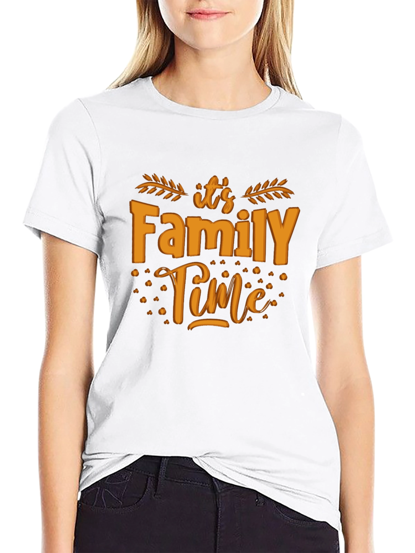 Black Family Time Black T-Shirt view 9