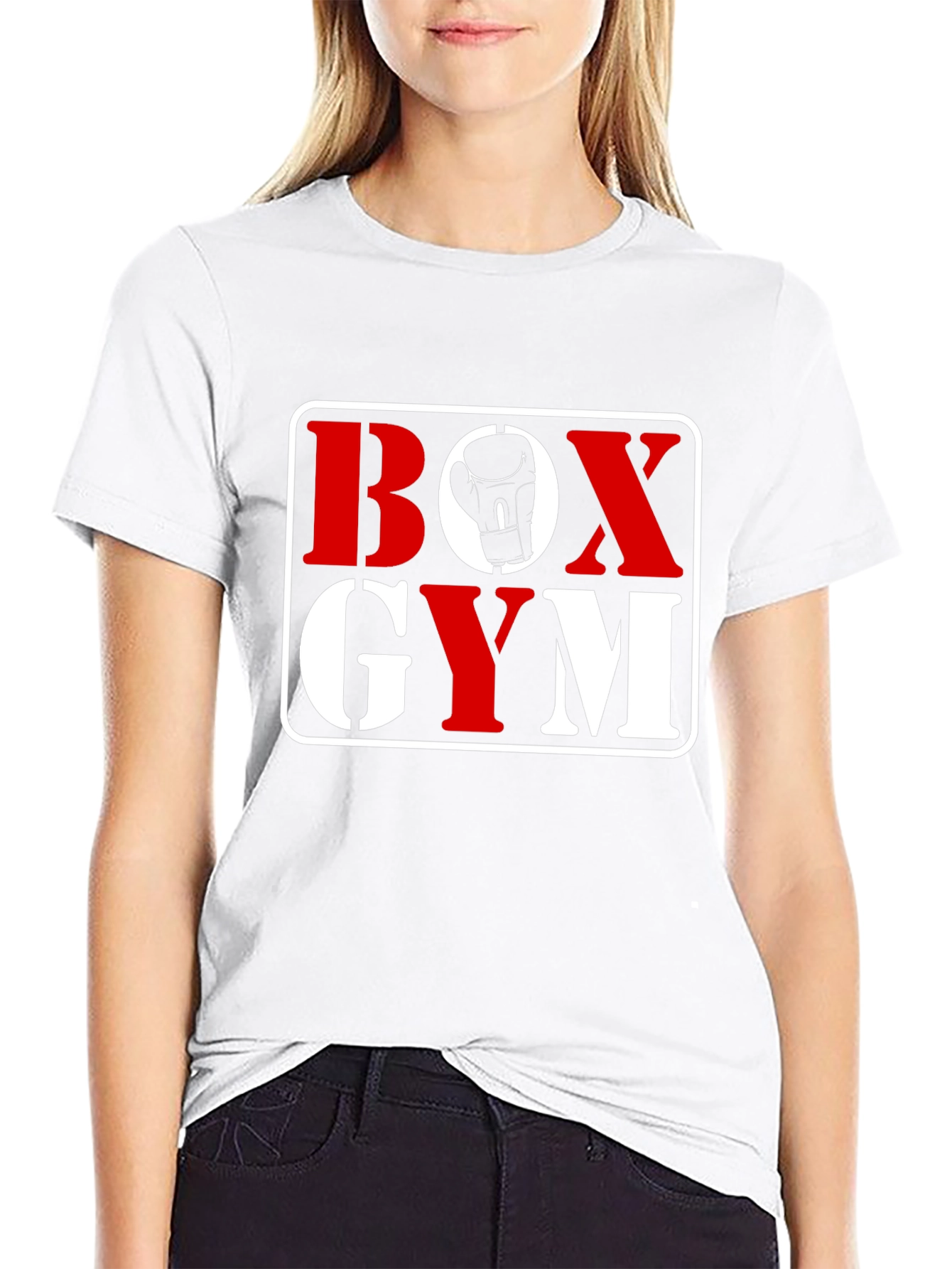 Black Boxing Gym Graphic T-Shirt | Comfortable Crew Neck Tee view 9