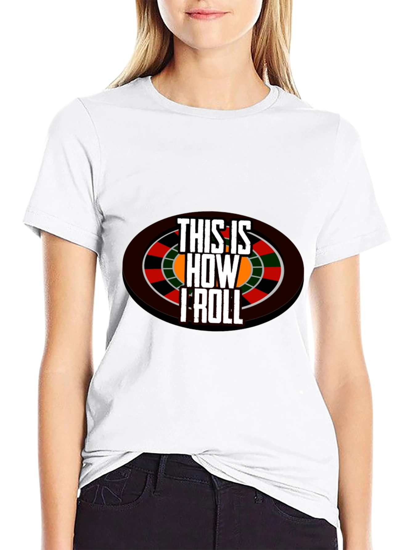 Black This is How I Roll Casino T-Shirt view 9