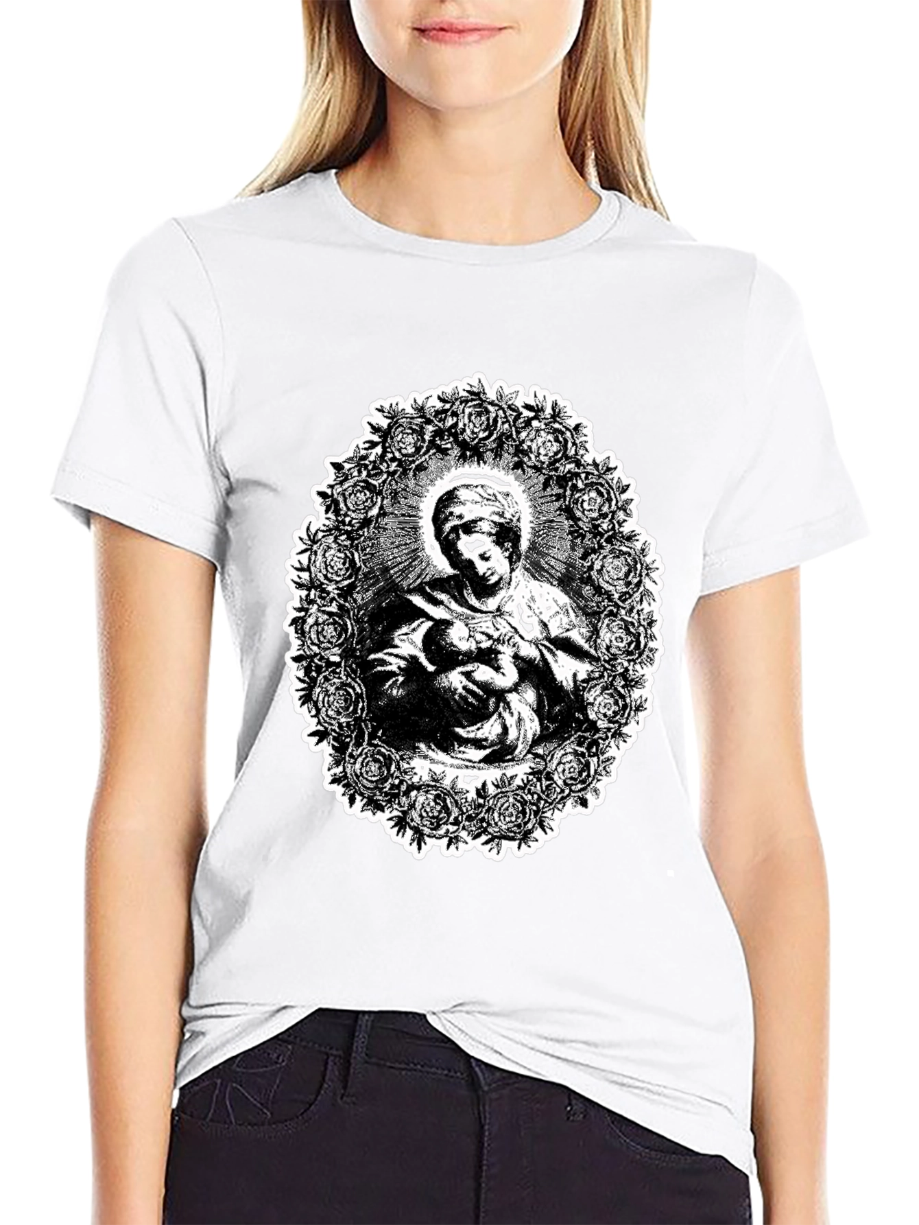 Black Madonna & Child Graphic Tee view 9